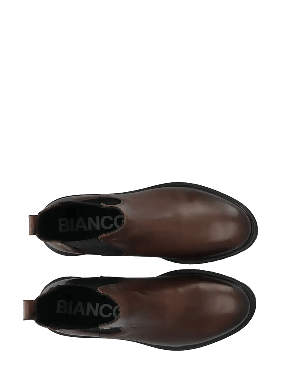 Bianco - BIAGINA Chelsea Boot Smooth Leather - chelsea boots - brown - 4