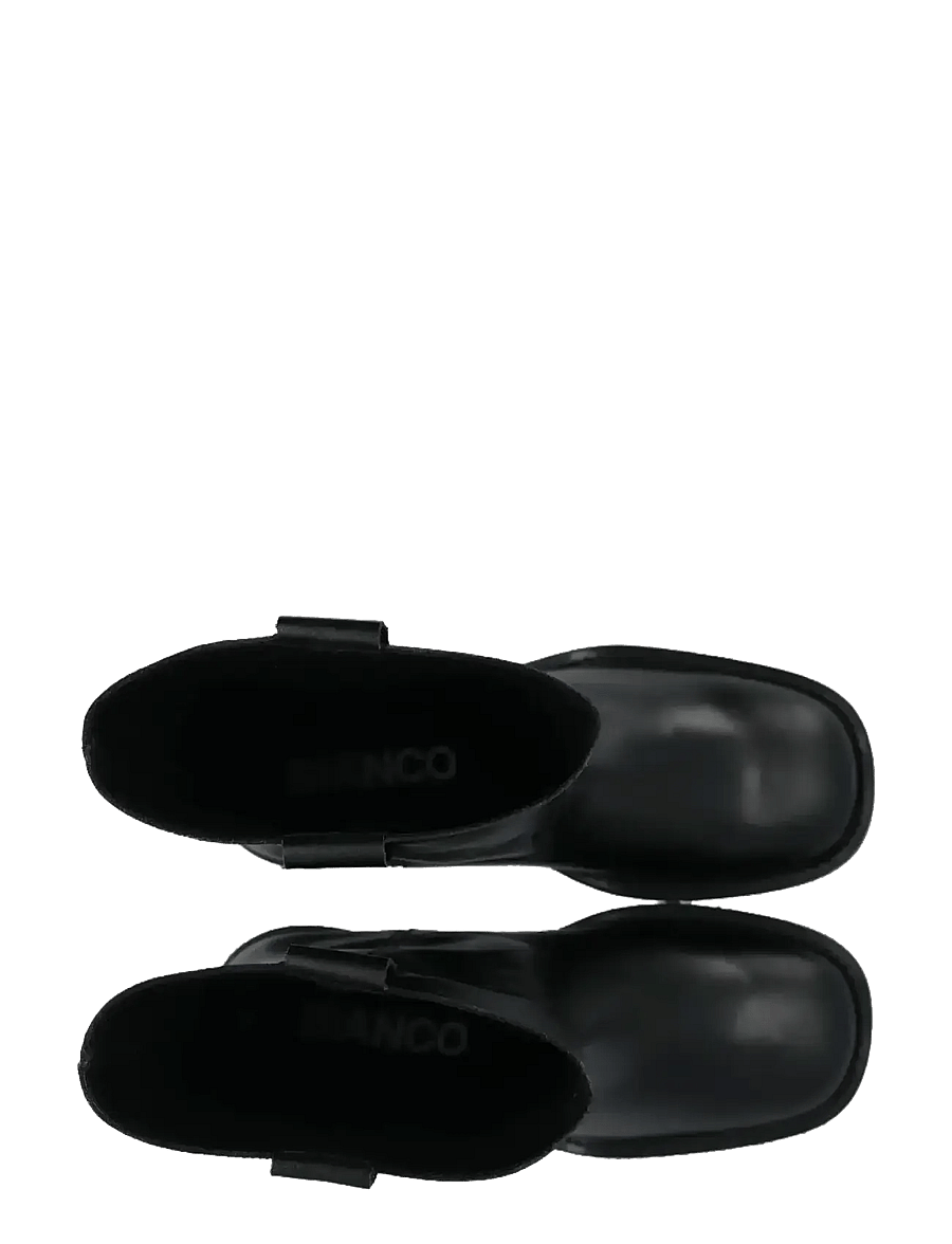 Bianco - BIAMARY Mid Pull On Boot Smooth Leather - stövletter - black - 4