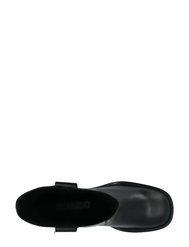 Bianco - BIAMARY Mid Pull On Boot Smooth Leather - aukštakulniai aulinukai iki kulkšnių - black - 5