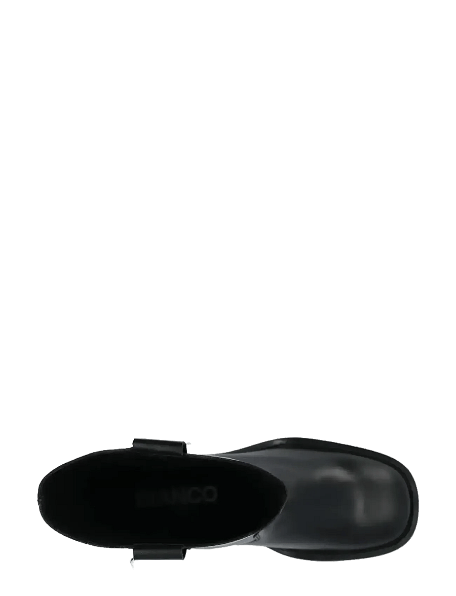 Bianco - BIAMARY Mid Pull On Boot Smooth Leather - stövletter - black - 5