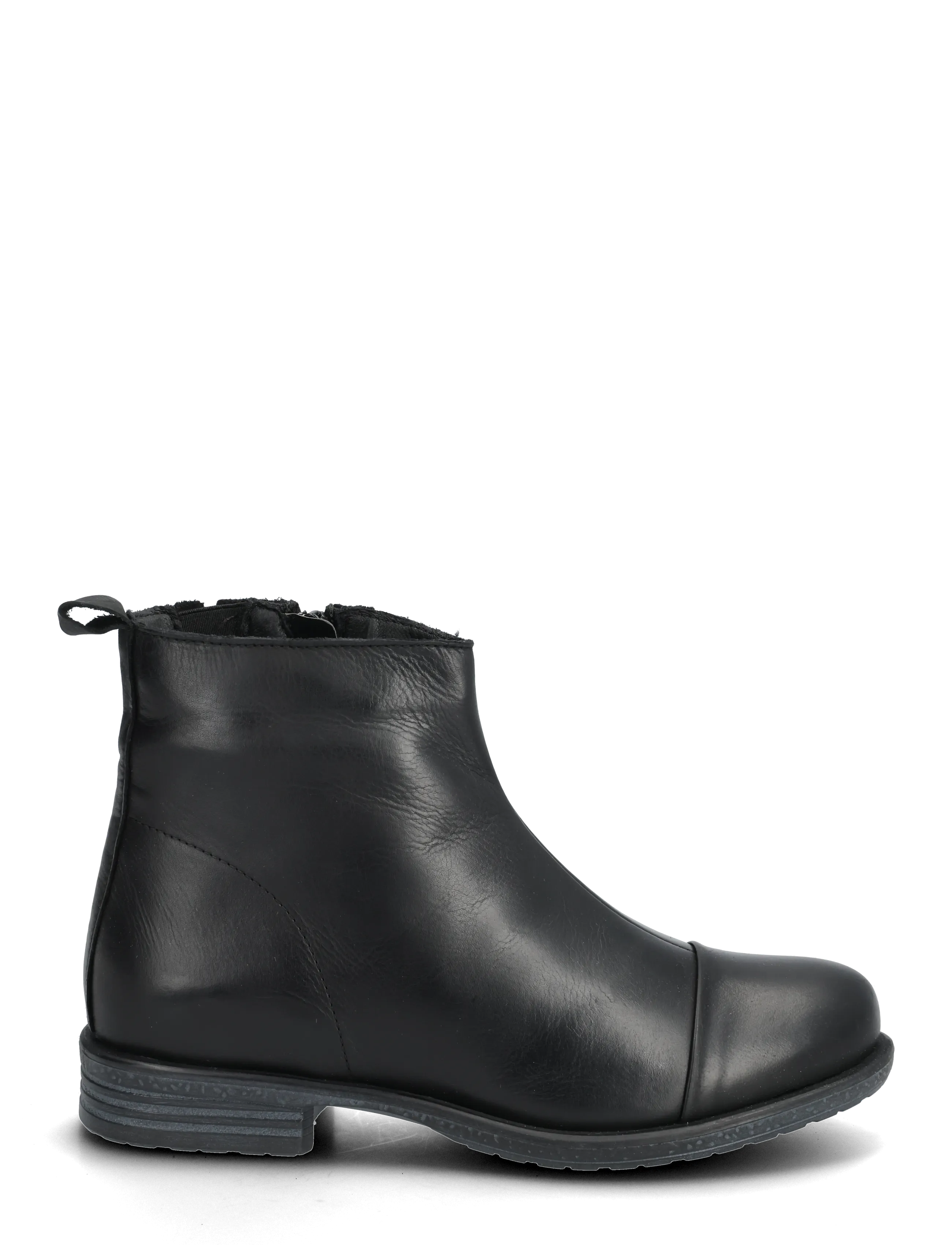 Bianco - BIADANELLE Ankle Boot Smooth Leather - platta ankelboots - black - 1
