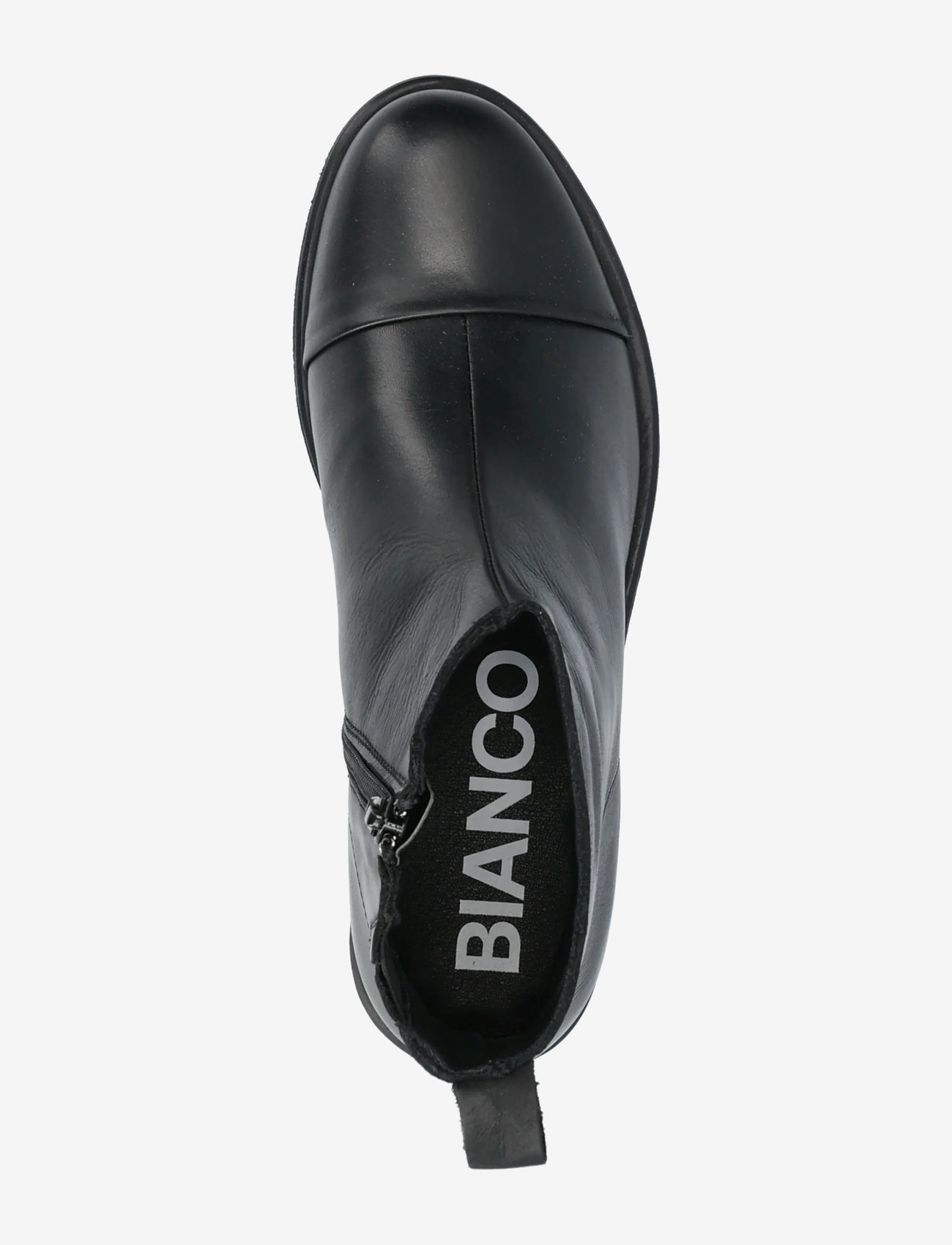 Bianco - BIADANELLE Ankle Boot Smooth Leather - flache stiefeletten - black - 3