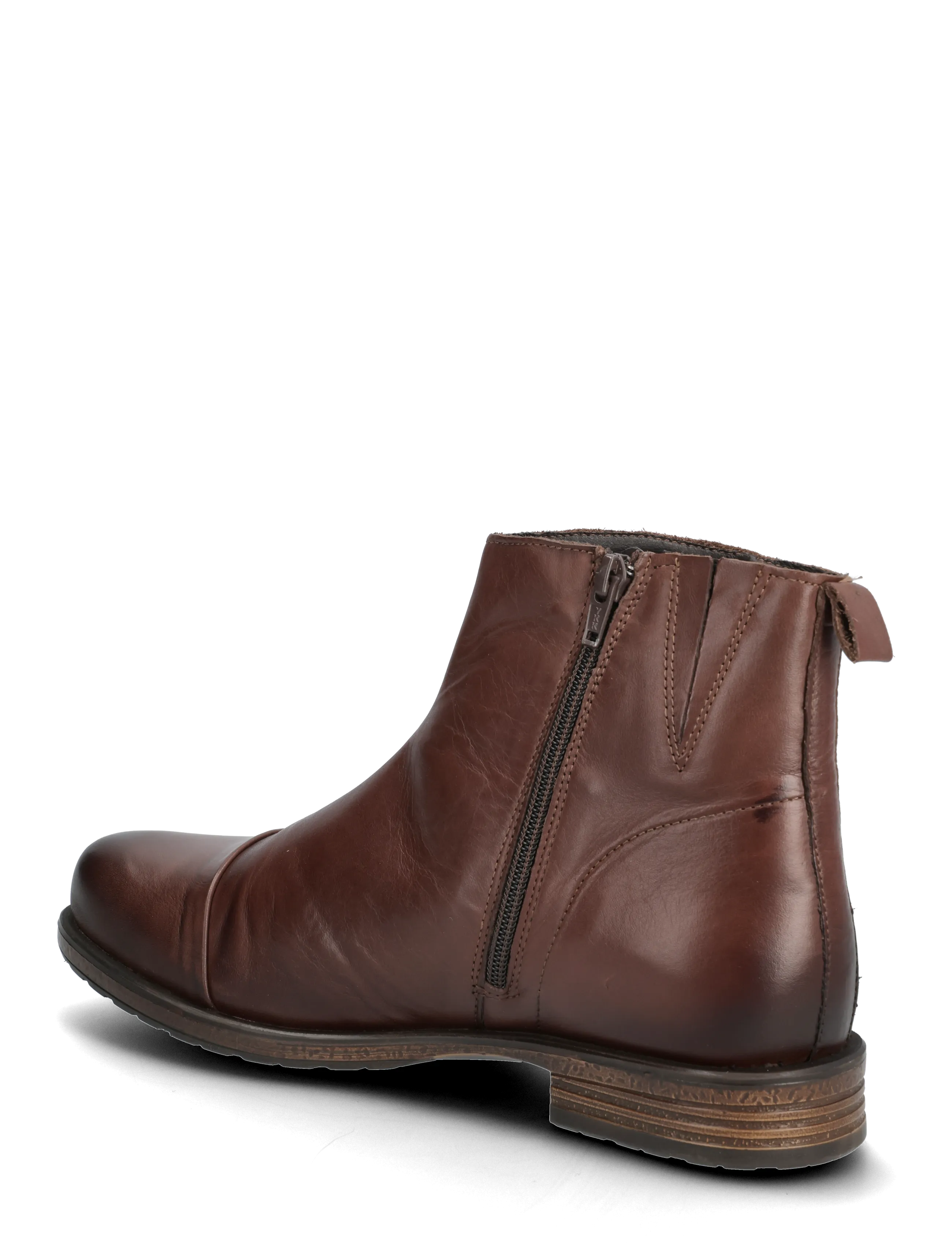 Bianco - BIADANELLE Ankle Boot Smooth Leather - bottines plates - brown - 3