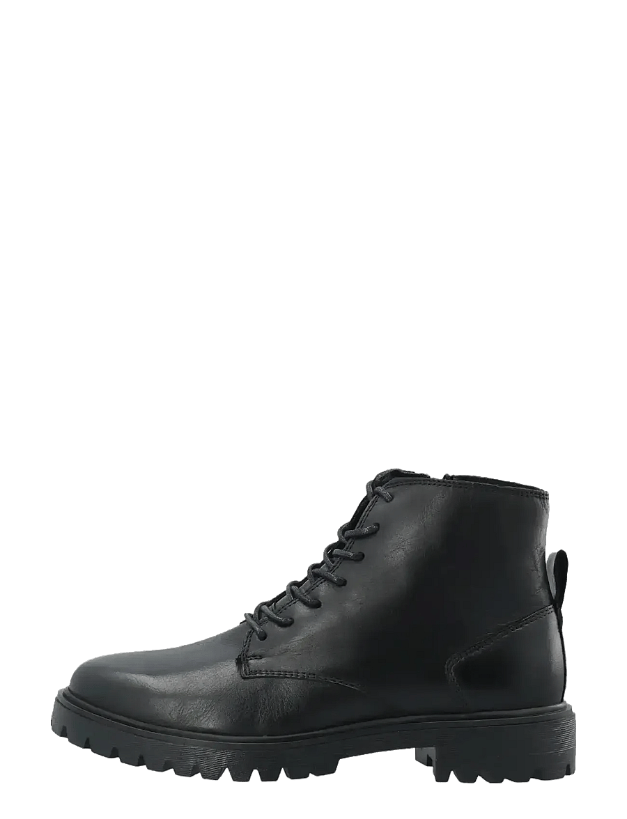 Bianco - BIAGINA Lace Up Boot Smooth Leather - geschnürte stiefel - black - 1