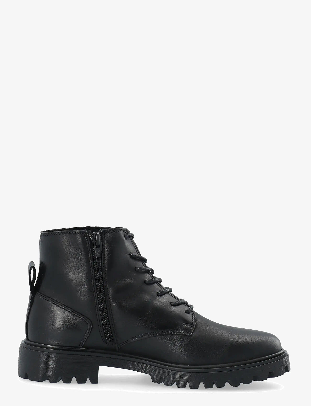 Bianco - BIAGINA Lace Up Boot Smooth Leather - snørestøvler - black - 2