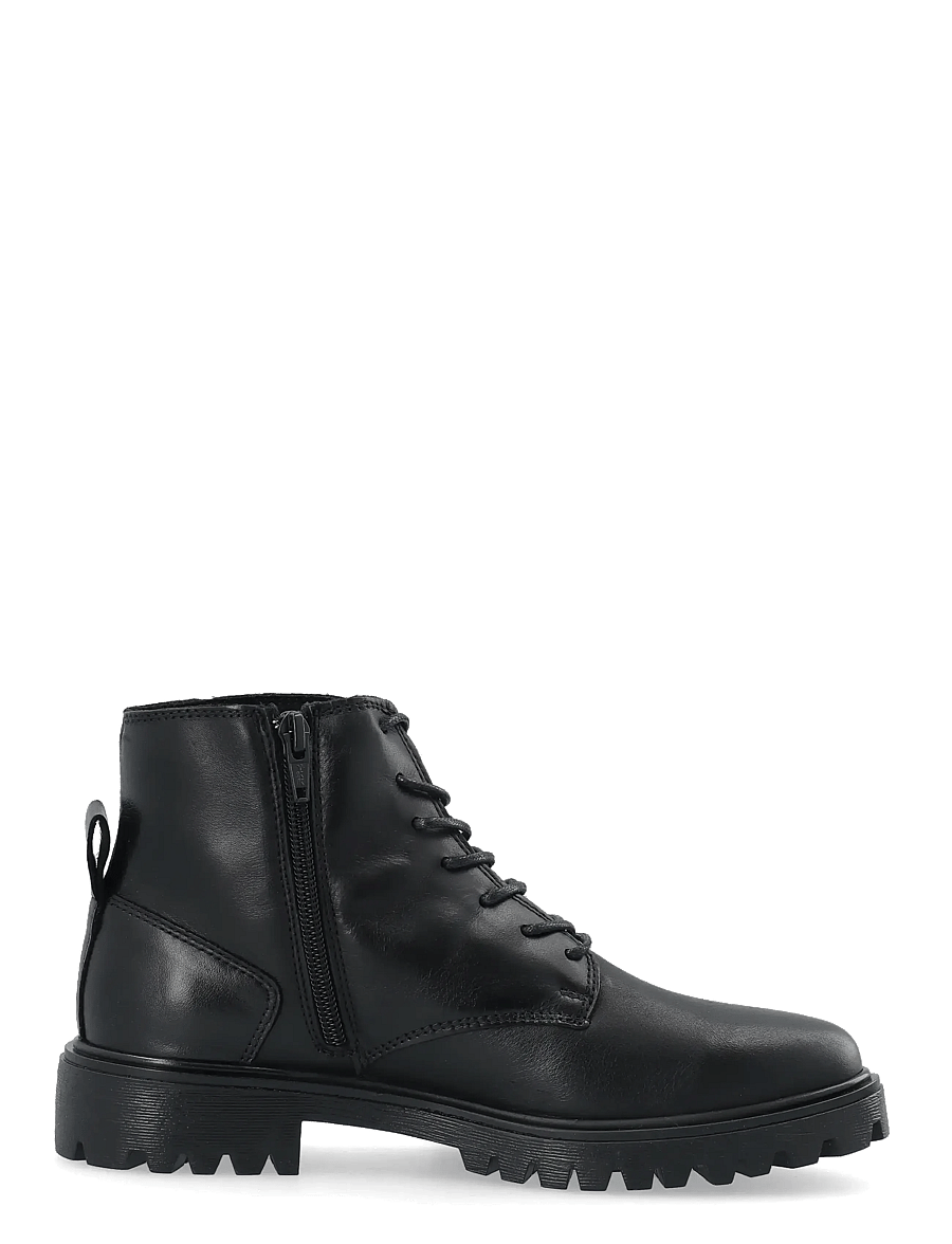 Bianco - BIAGINA Lace Up Boot Smooth Leather - geschnürte stiefel - black - 2