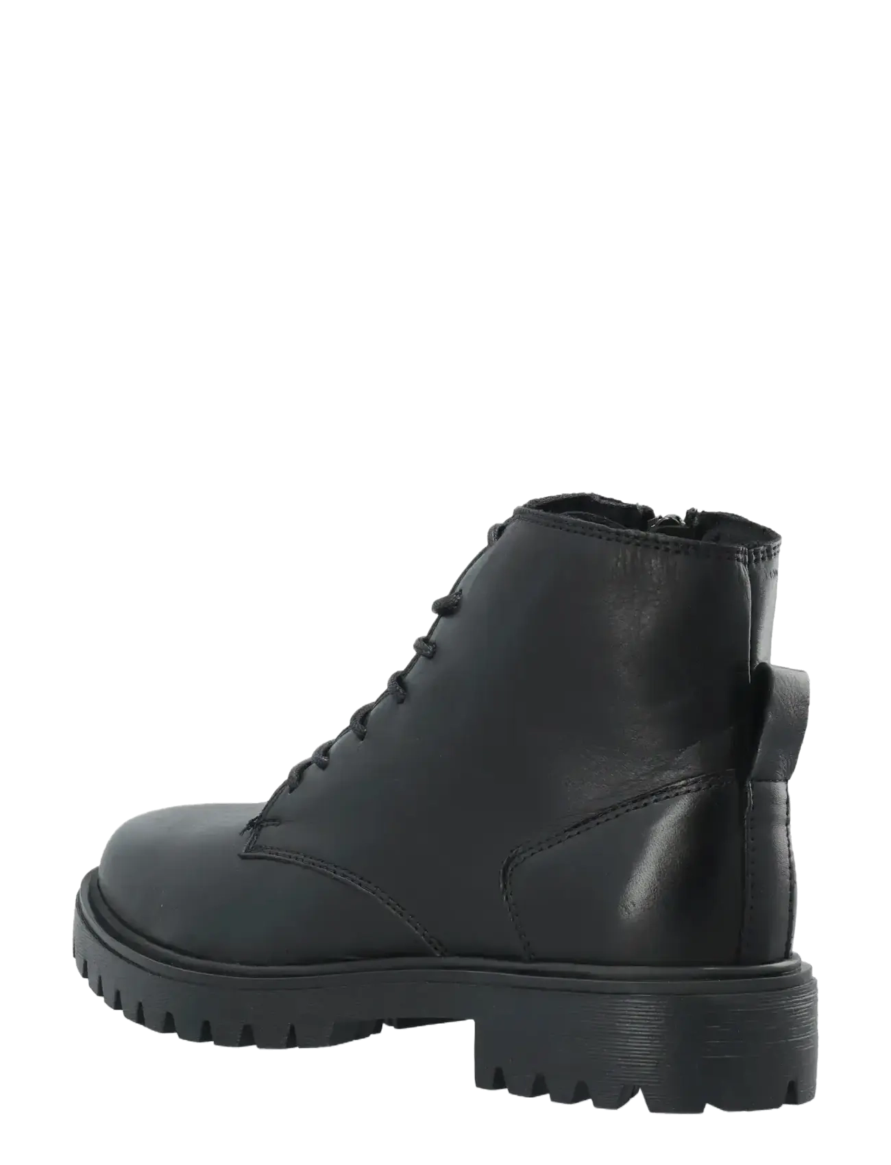 Bianco - BIAGINA Lace Up Boot Smooth Leather - geschnürte stiefel - black - 3