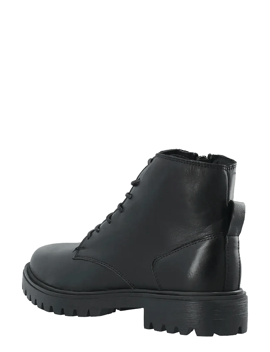 Bianco - BIAGINA Lace Up Boot Smooth Leather - geschnürte stiefel - black - 3