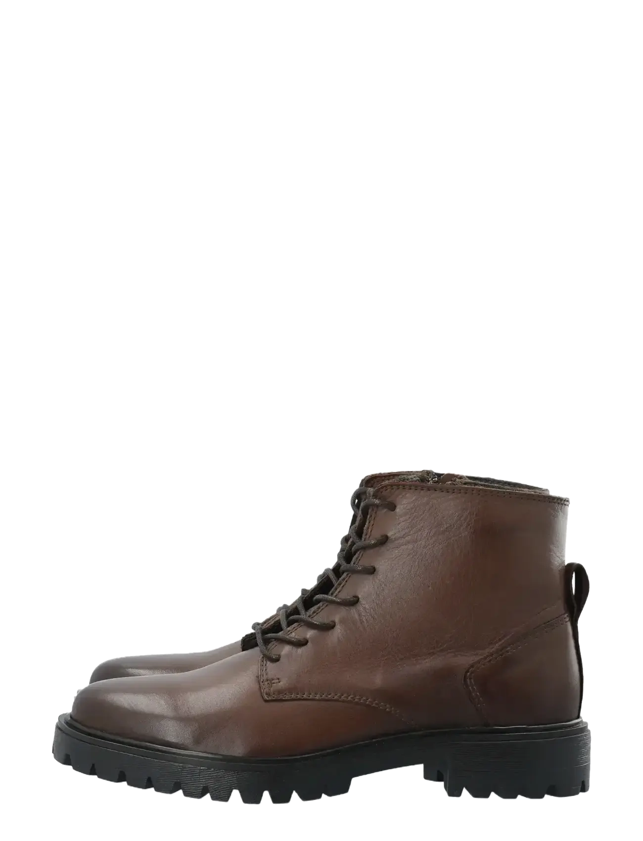 Bianco - BIAGINA Lace Up Boot Smooth Leather - veterlaarzen - brown - 5