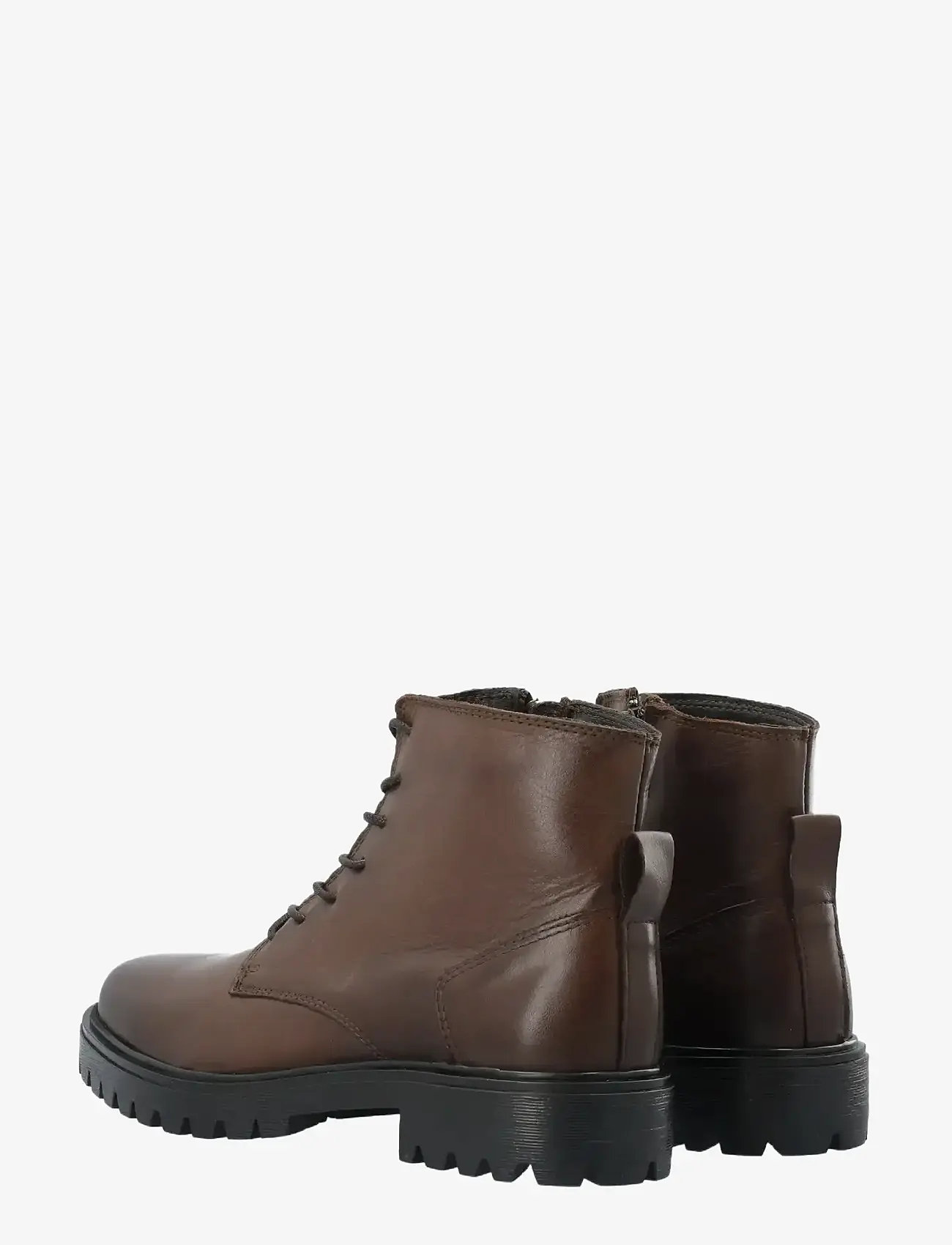 Bianco - BIAGINA Lace Up Boot Smooth Leather - geschnürte stiefel - brown - 2