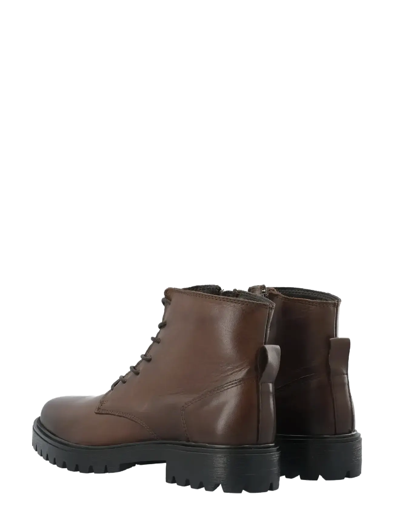 Bianco - BIAGINA Lace Up Boot Smooth Leather - veterlaarzen - brown - 2