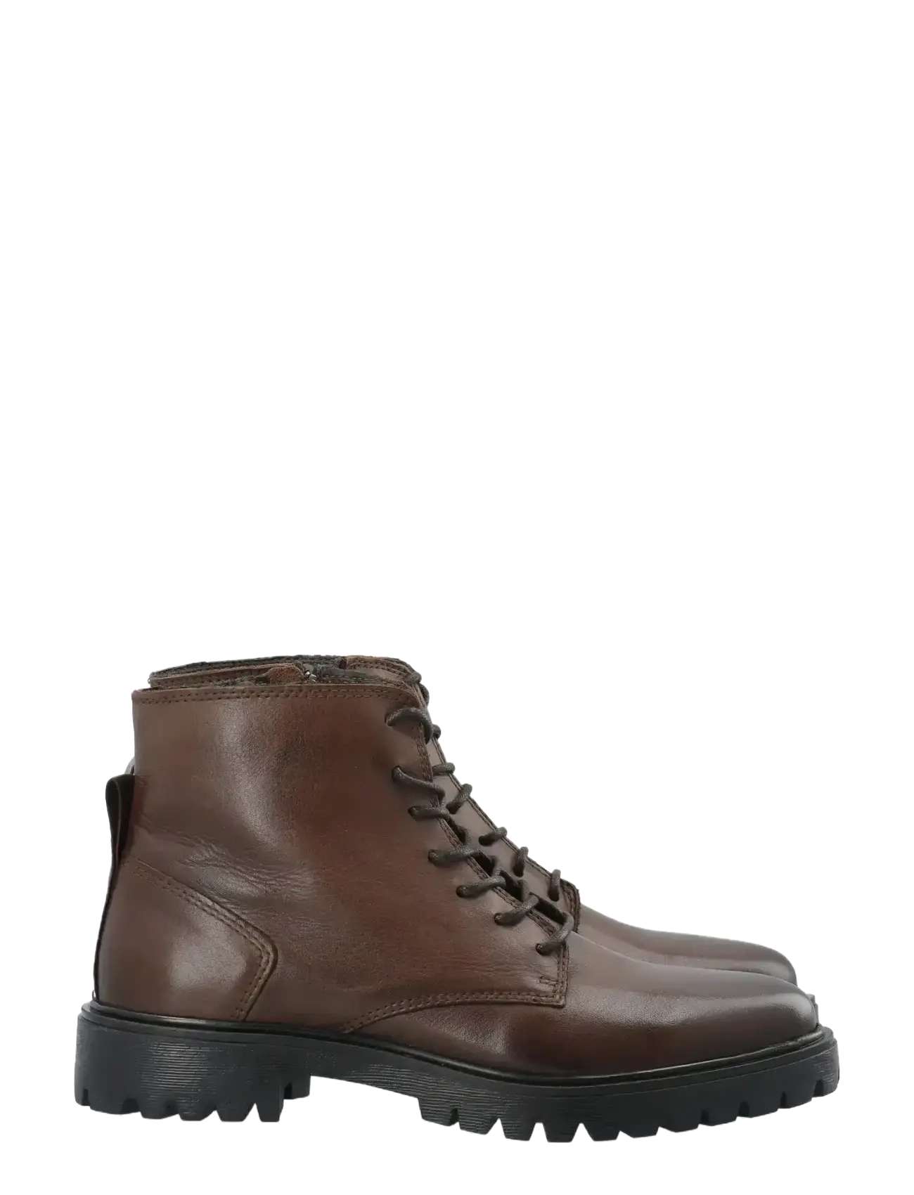 Bianco - BIAGINA Lace Up Boot Smooth Leather - veterlaarzen - brown - 3
