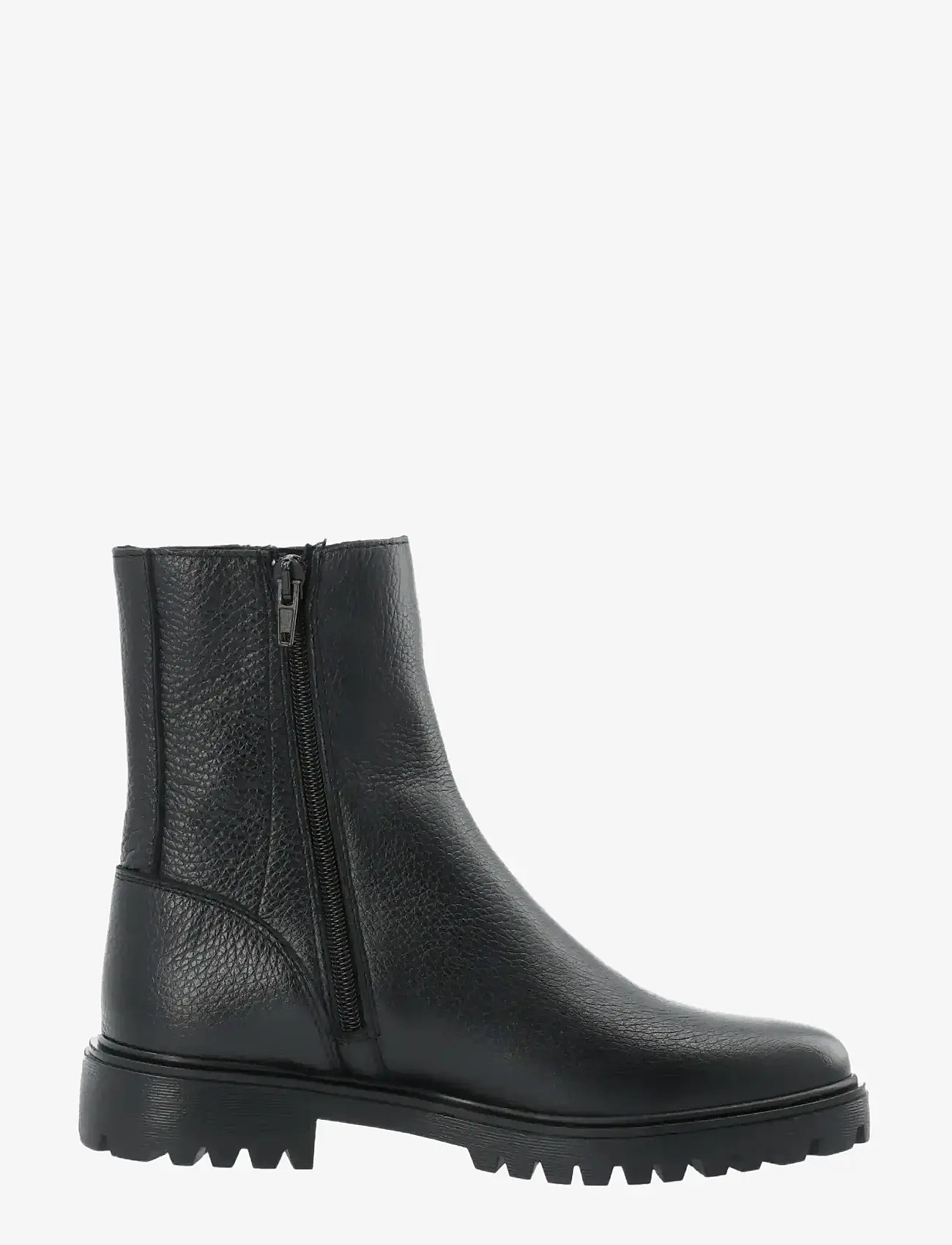 Bianco - BIAGINA Mid Chelsea Boot Tumbled Leather - flache stiefeletten - black - 1
