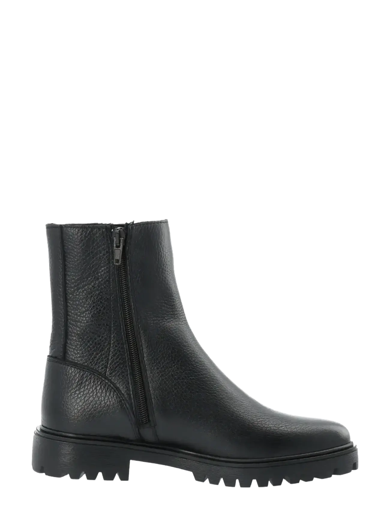 Bianco - BIAGINA Mid Chelsea Boot Tumbled Leather - flat ankle boots - black - 1