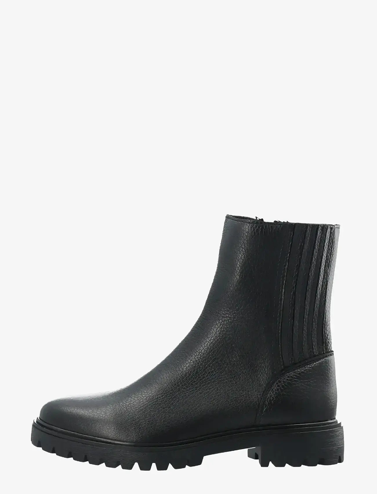 Bianco - BIAGINA Mid Chelsea Boot Tumbled Leather - flache stiefeletten - black - 2