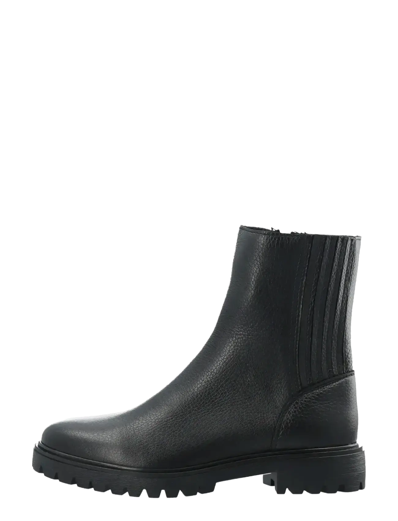 Bianco - BIAGINA Mid Chelsea Boot Tumbled Leather - flat ankle boots - black - 2