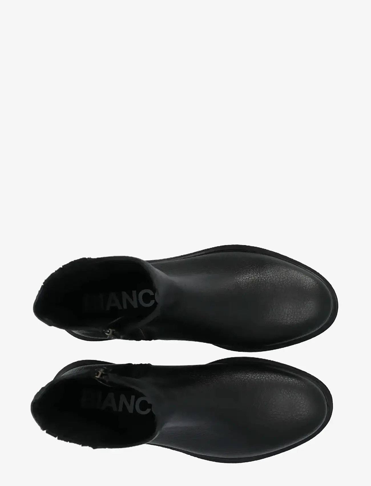Bianco - BIAGINA Mid Chelsea Boot Tumbled Leather - flache stiefeletten - black - 5