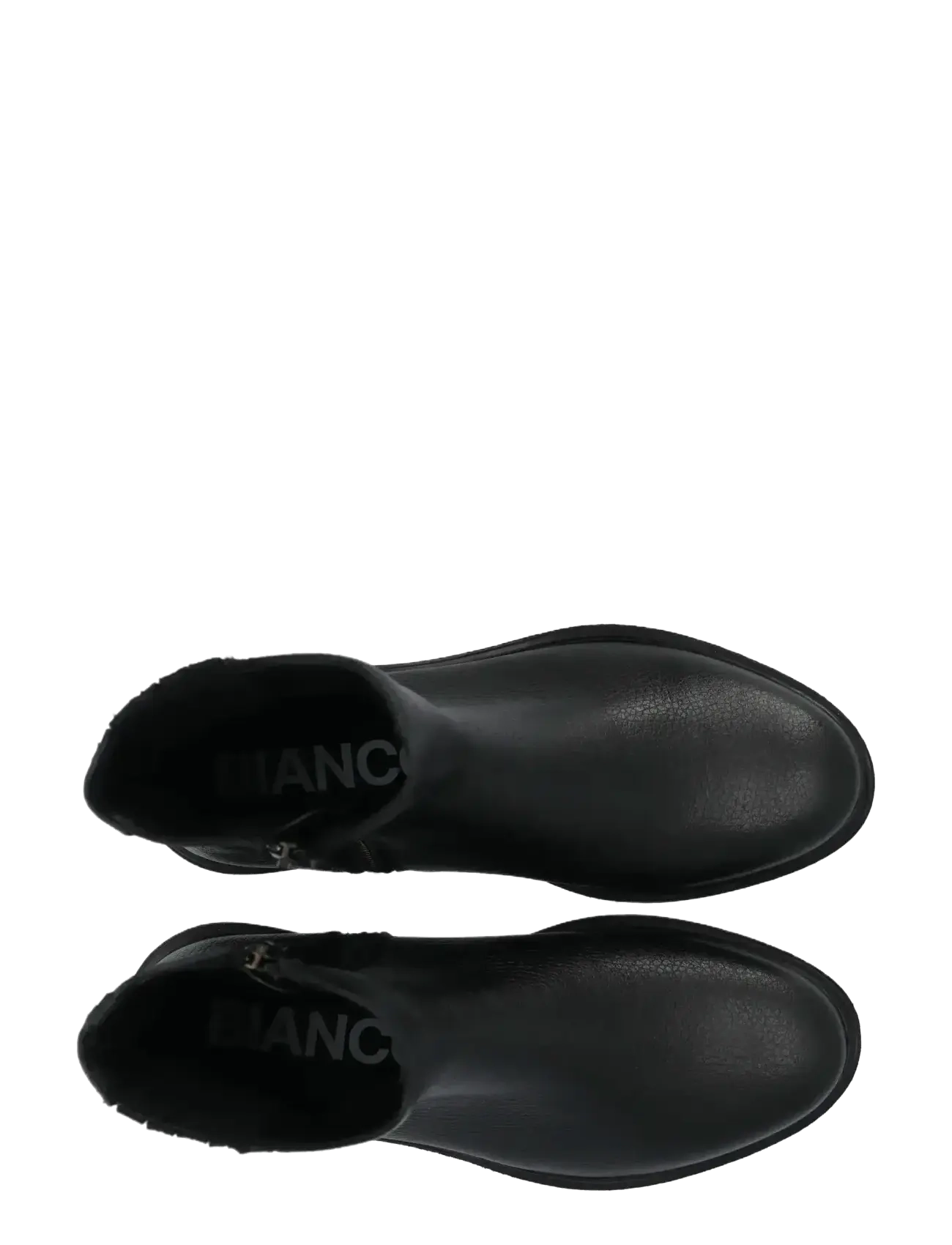 Bianco - BIAGINA Mid Chelsea Boot Tumbled Leather - flat ankle boots - black - 5