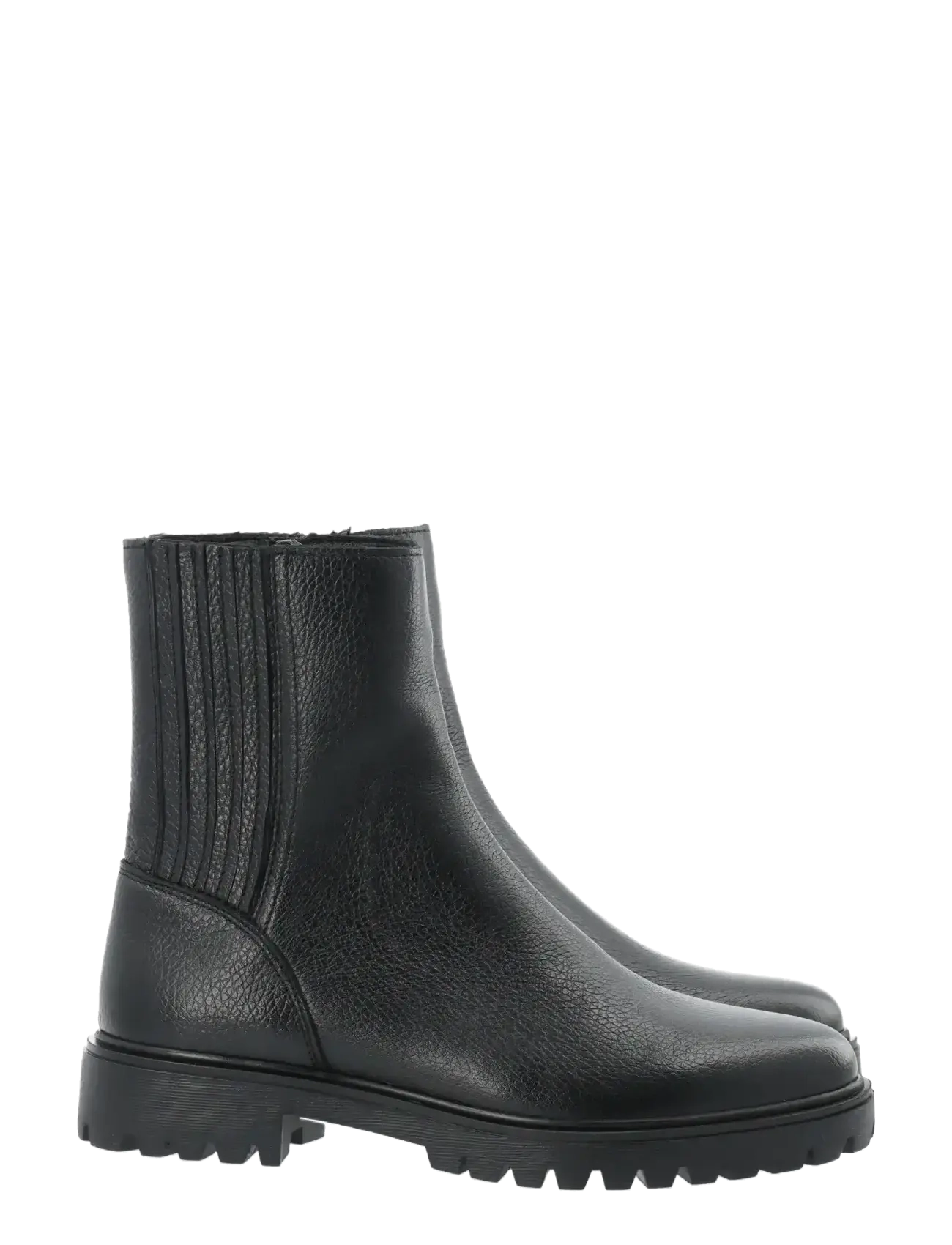 BIANCO Biagina Mid Chelsea Stiefel Tumbled Leder Schwarz - 40 - Damen