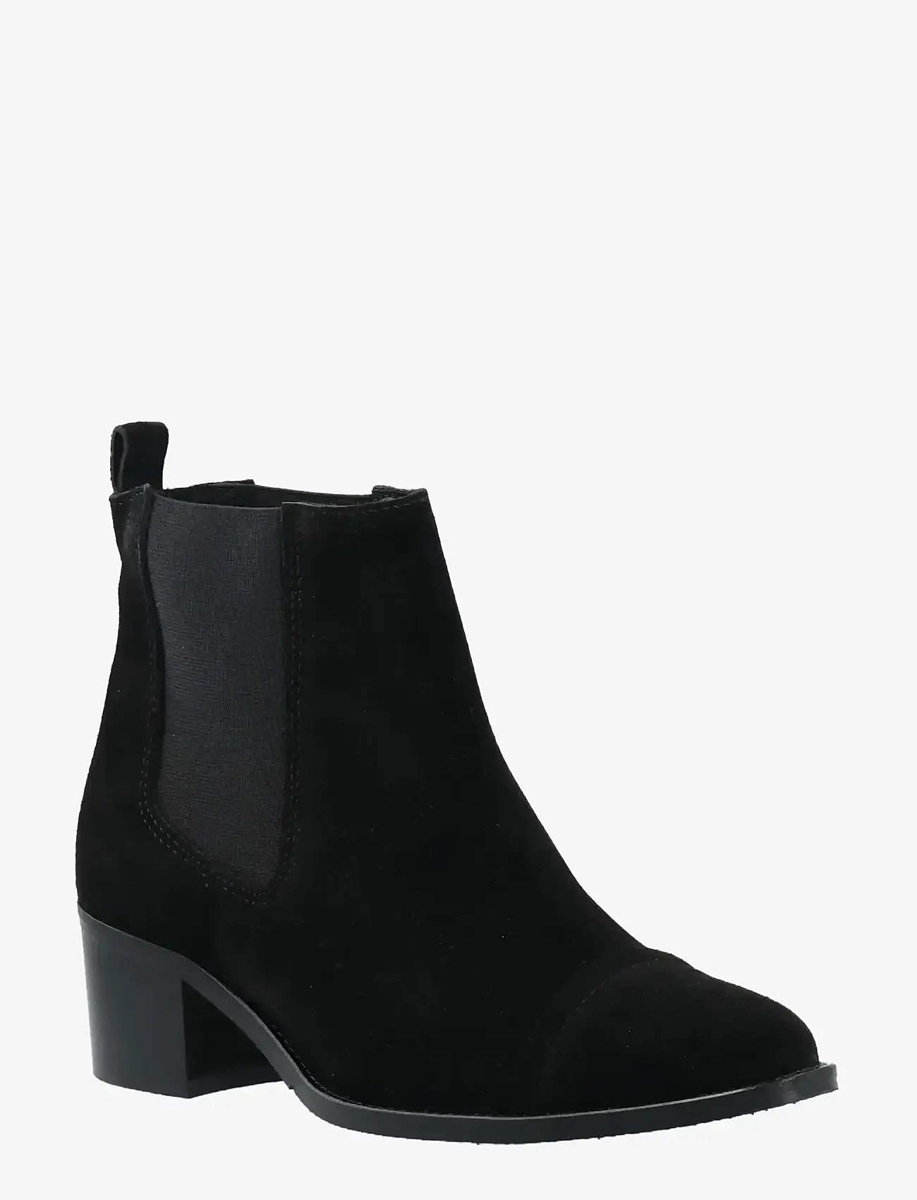 Bianco - BIACAROL Dress Chelsea Boot Suede - heeled ankle boots - black - 0