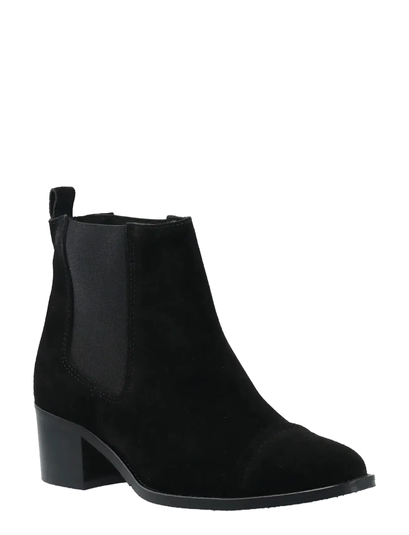 Bianco BIACAROL Dress Chelsea Boot Suede - Transitional Layering - BLACK / black