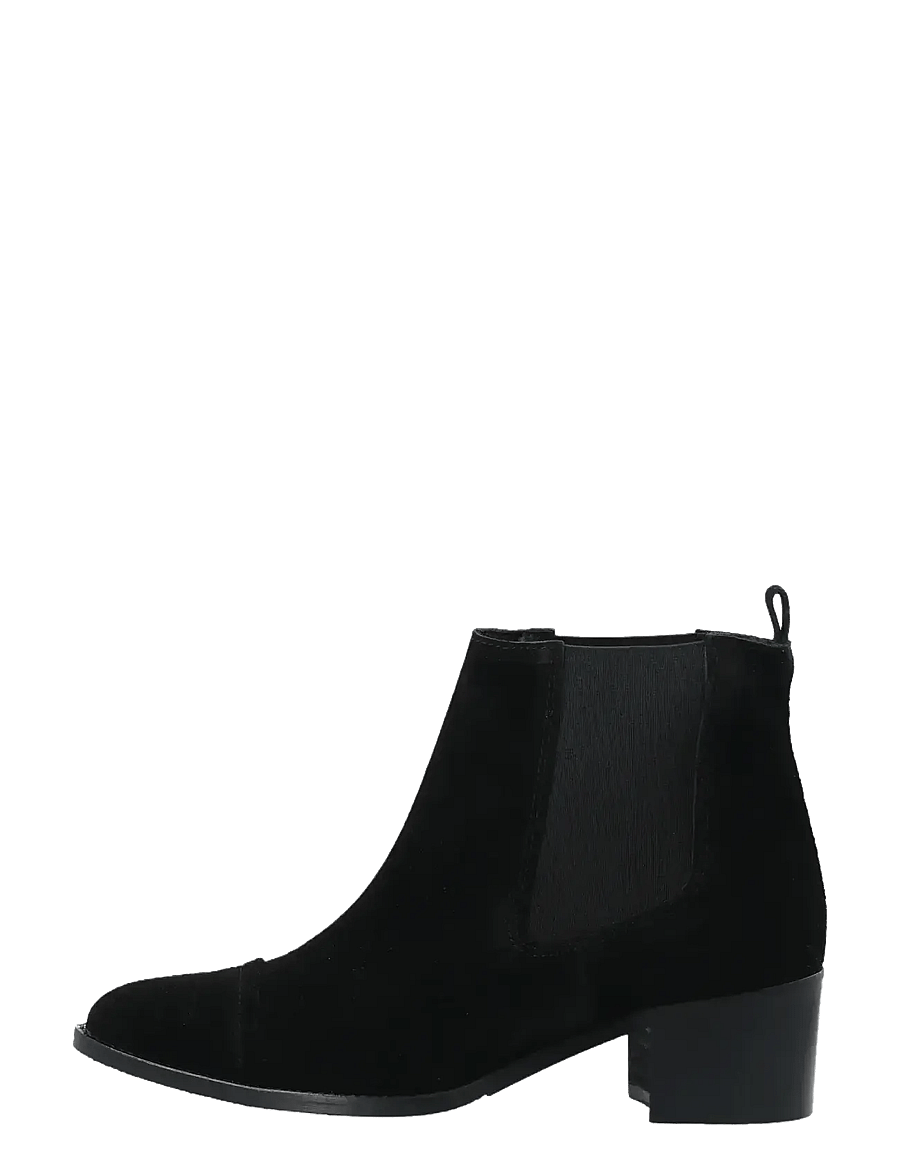 Bianco - BIACAROL Dress Chelsea Boot Suede - bottines à talons - black - 1