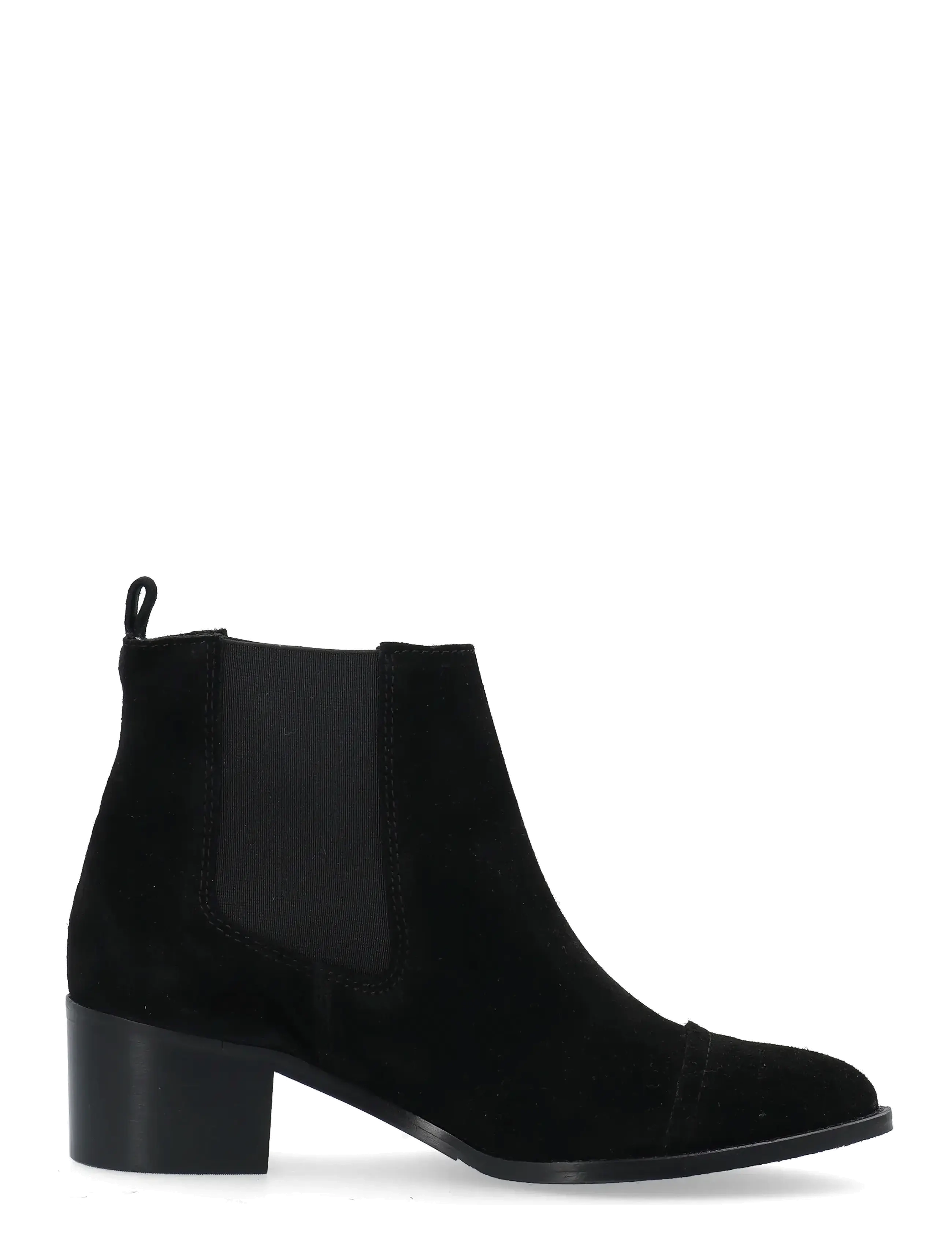 Bianco - BIACAROL Dress Chelsea Boot Suede - hög klack - black - 2