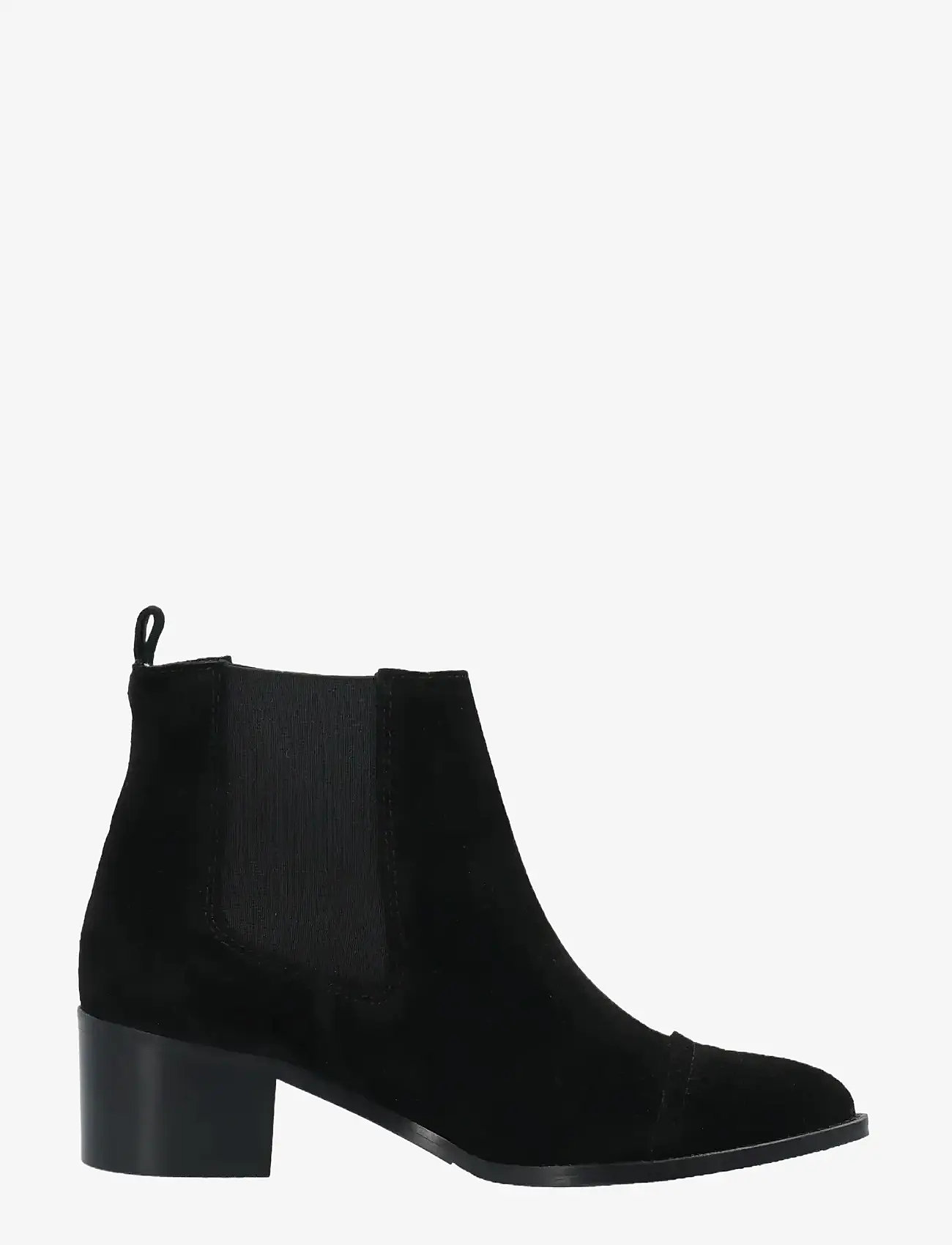 Bianco - BIACAROL Dress Chelsea Boot Suede - heeled ankle boots - black - 4