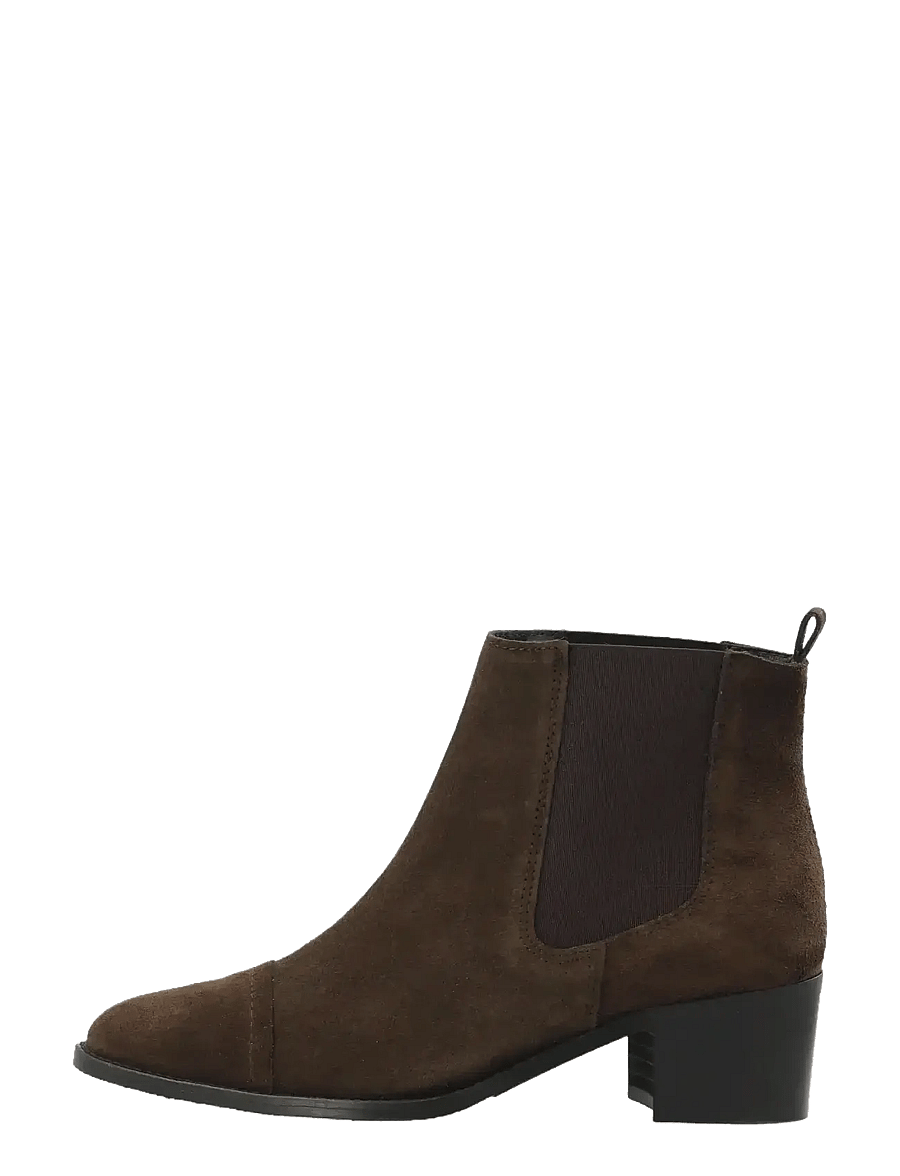 Bianco - BIACAROL Dress Chelsea Boot Suede - bottines à talons - brown - 1