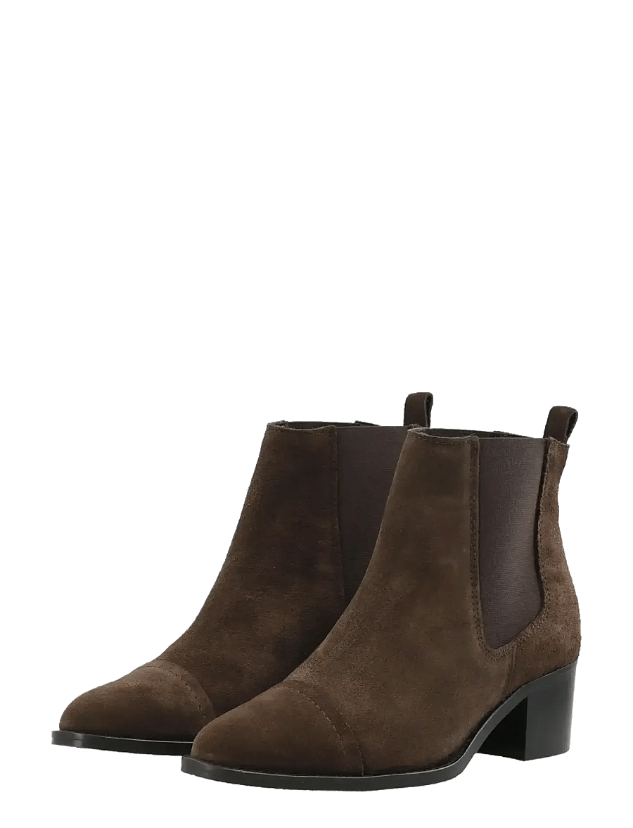 Bianco - BIACAROL Dress Chelsea Boot Suede - bottines à talons - brown - 4