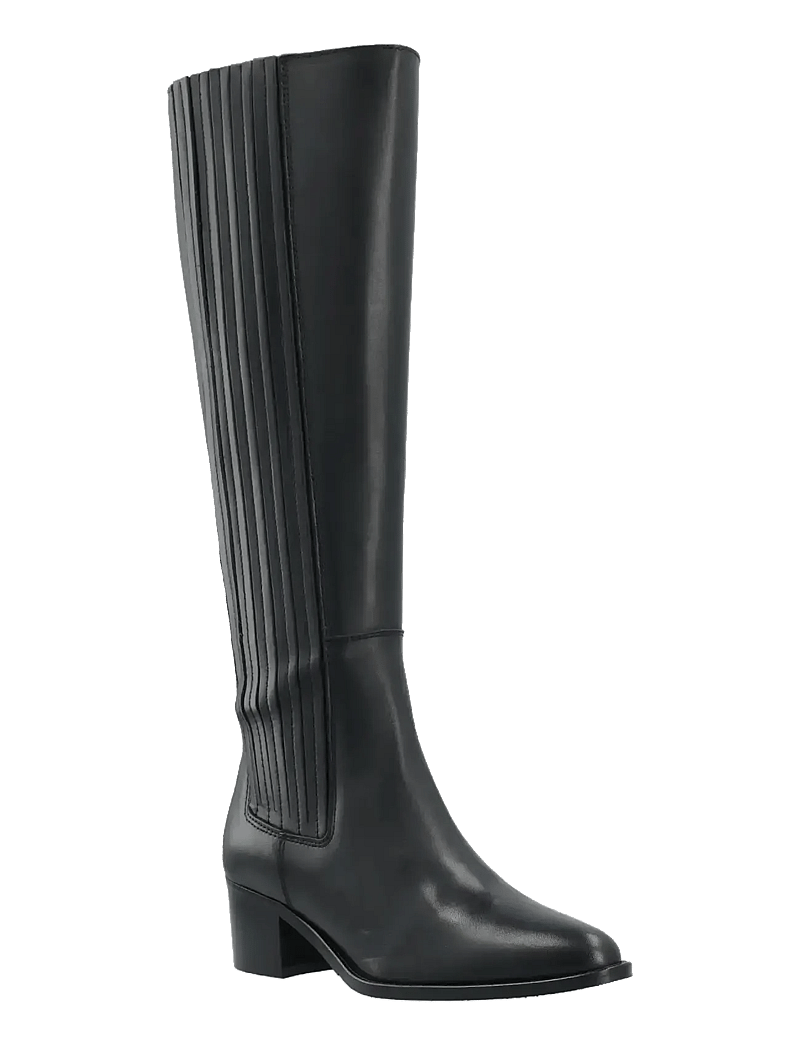 Bianco - BIACAROL Chelsea Knee High Boot Smooth Leather - langskaftede støvler - black - 0