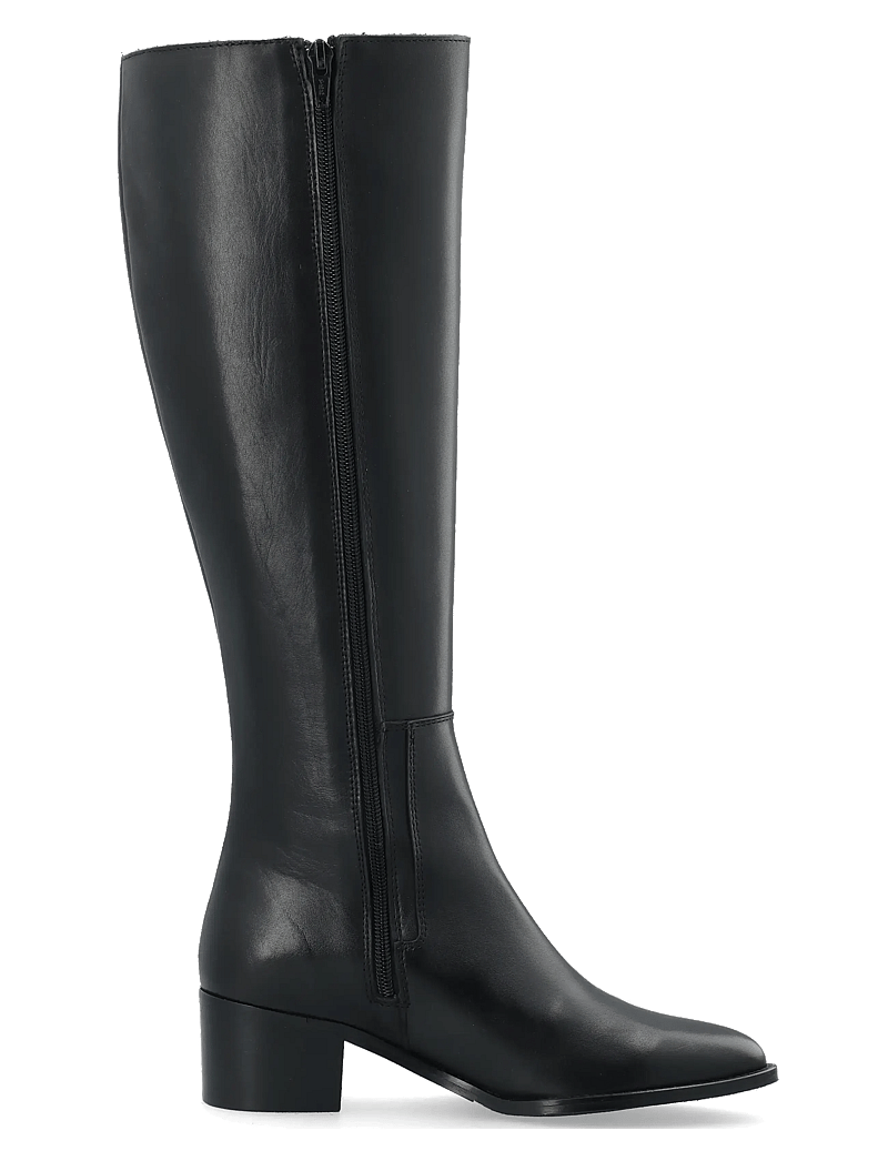 Bianco - BIACAROL Chelsea Knee High Boot Smooth Leather - langskaftede støvler - black - 2