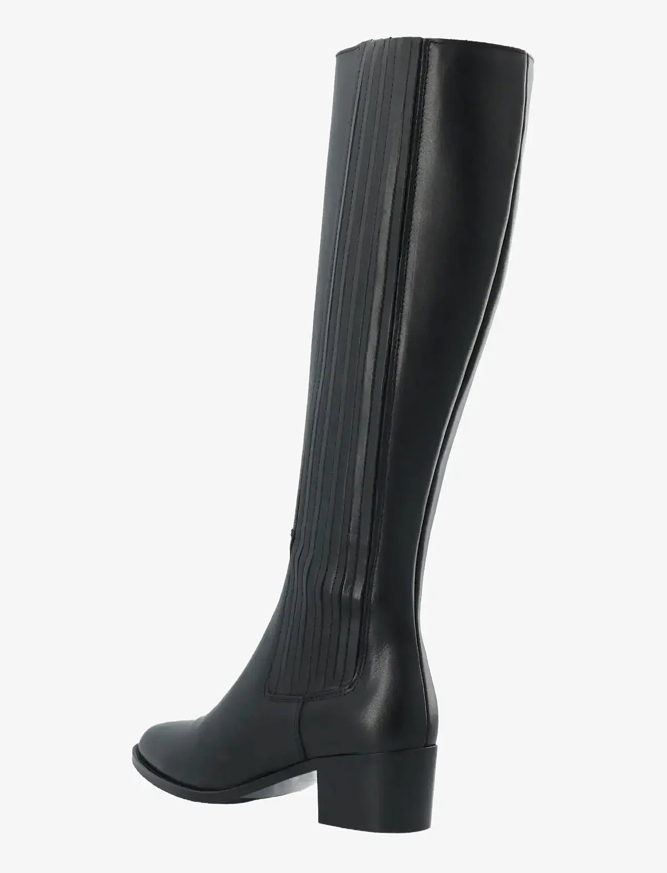 Bianco - BIACAROL Chelsea Knee High Boot Smooth Leather - knee high boots - black - 3
