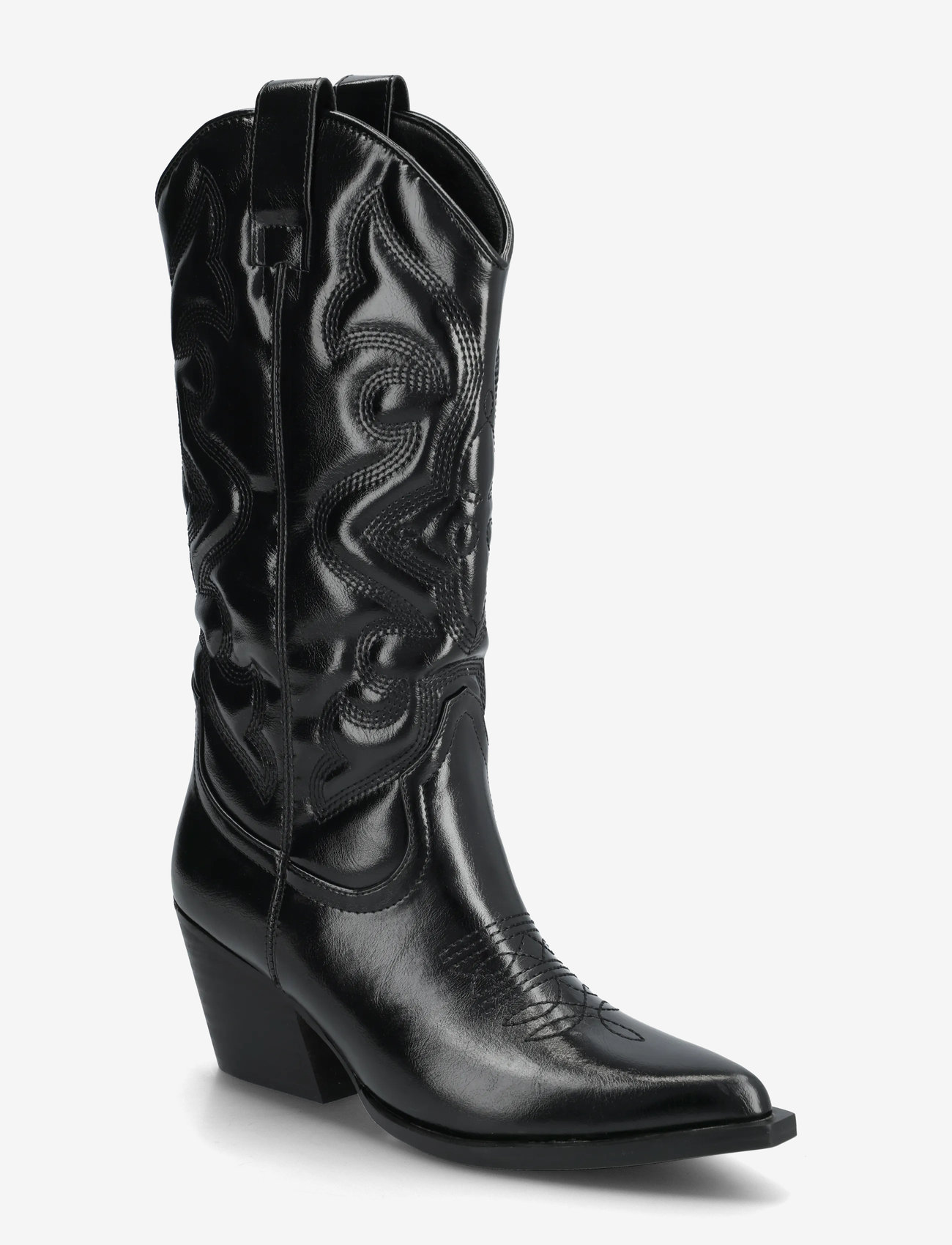 Bianco - BIAJODY Western Boot Faux Leather - cowboystøvler - black - 0
