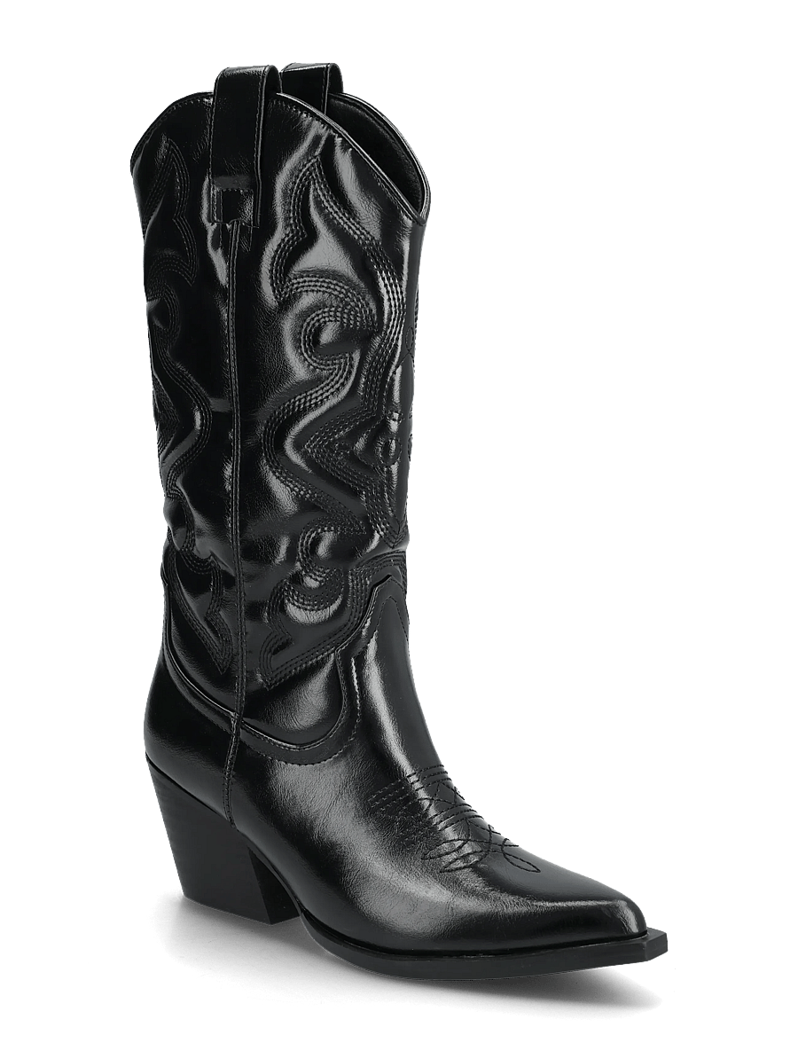 Bianco - BIAJODY Western Boot Faux Leather - cowboy-boots - black - 0