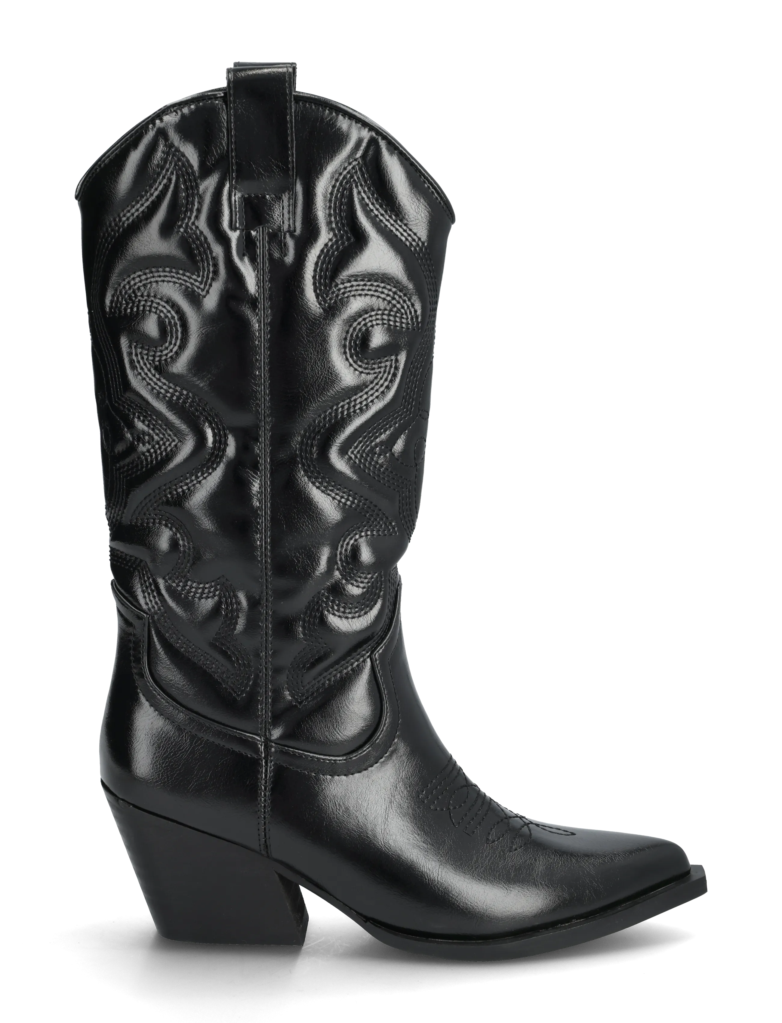 Bianco - BIAJODY Western Boot Faux Leather - black - 1