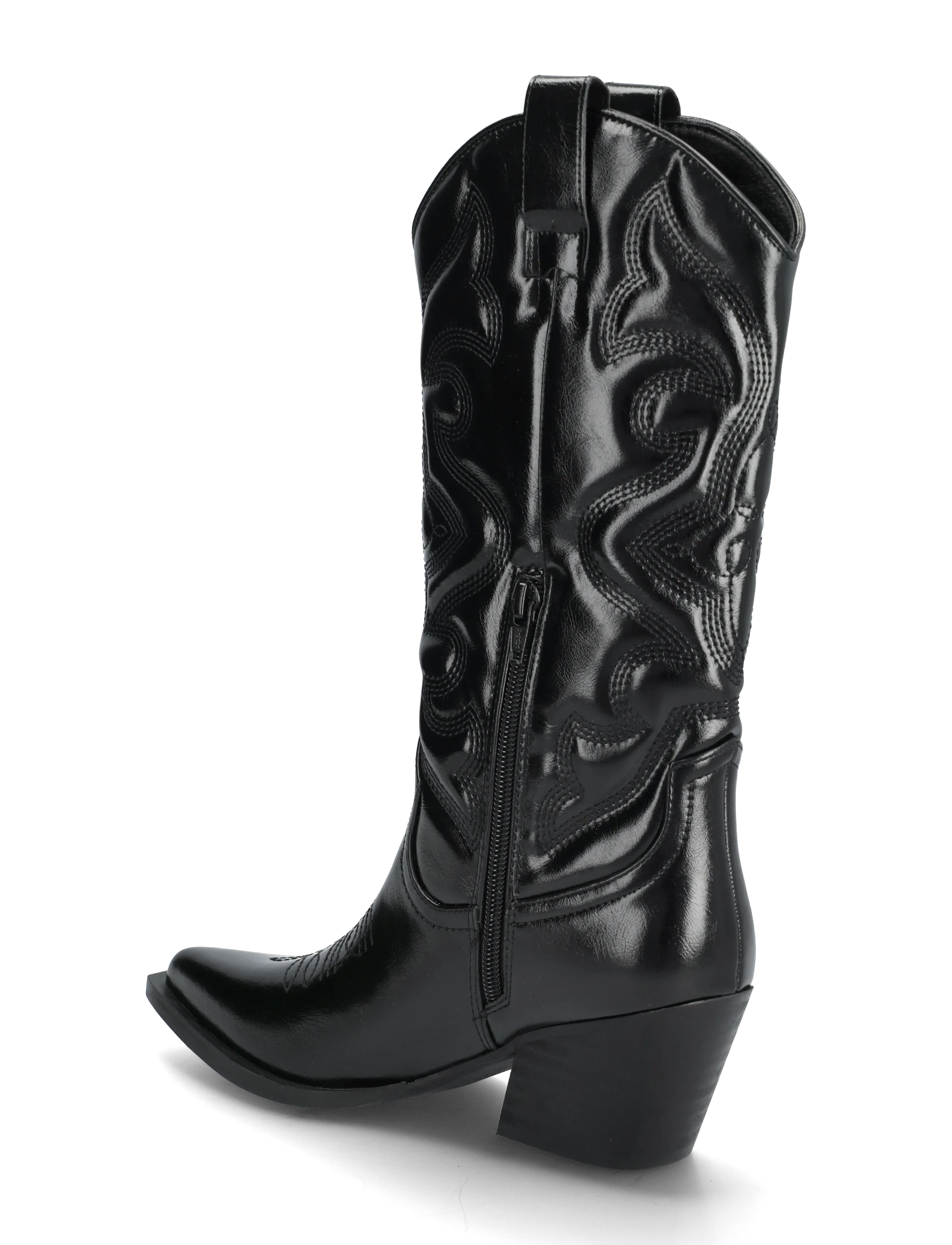 Bianco - BIAJODY Western Boot Faux Leather - black - 2