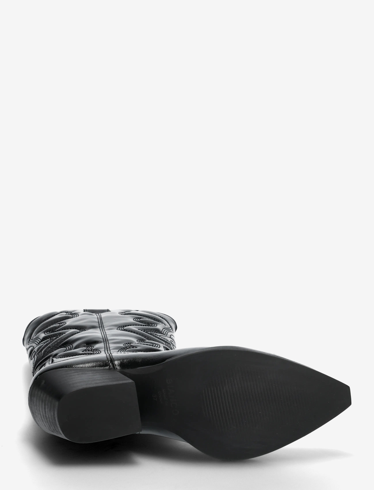 Bianco - BIAJODY Western Boot Faux Leather - cowboystøvler - black - 4