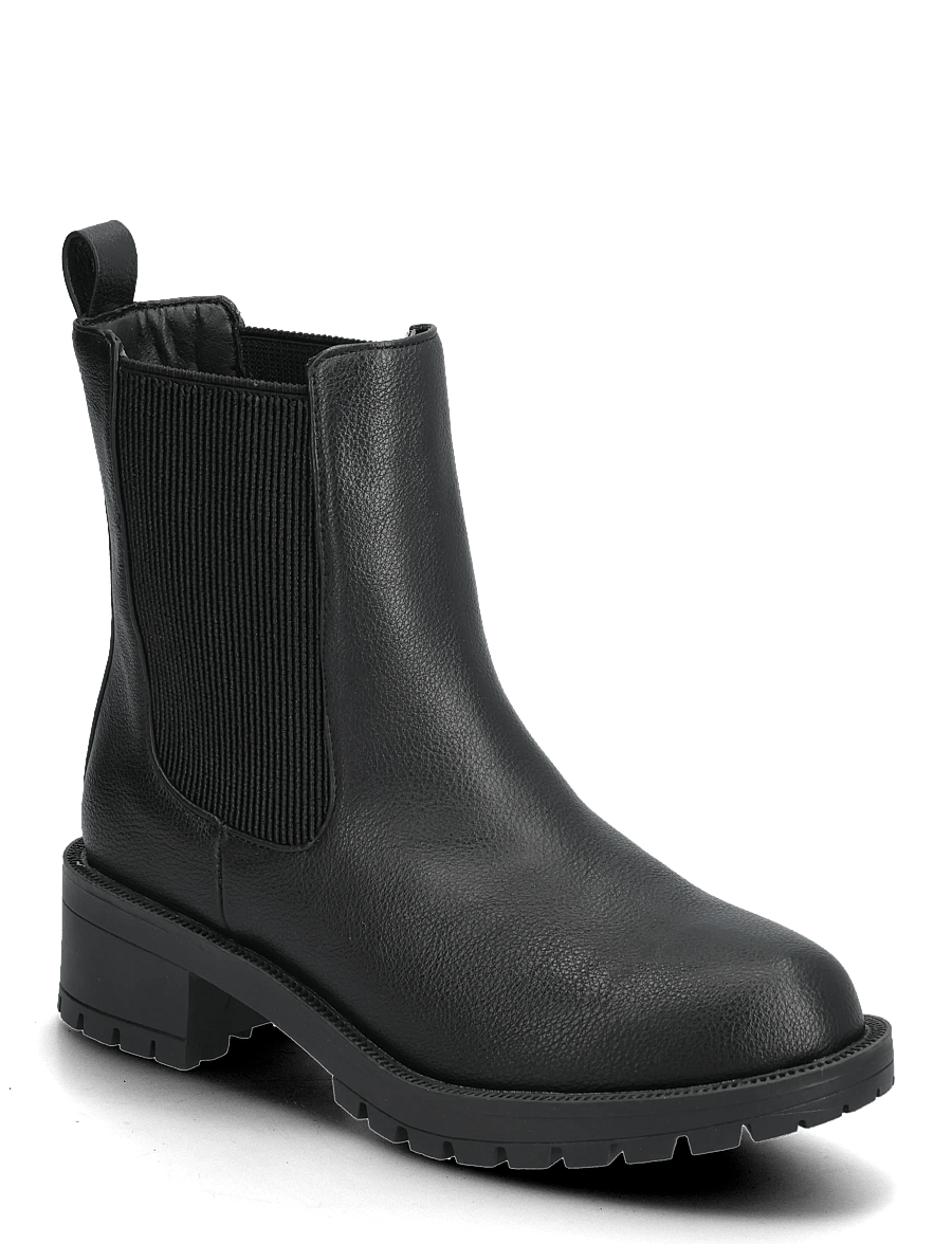 Bianco - BIAPEARL Mid Chelsea Boot Faux Leather - flache stiefeletten - black - 0