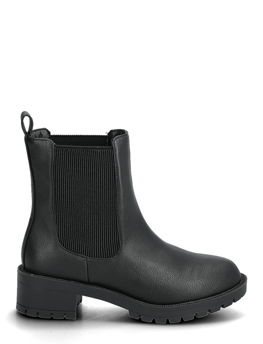 Bianco - BIAPEARL Mid Chelsea Boot Faux Leather - flache stiefeletten - black - 1