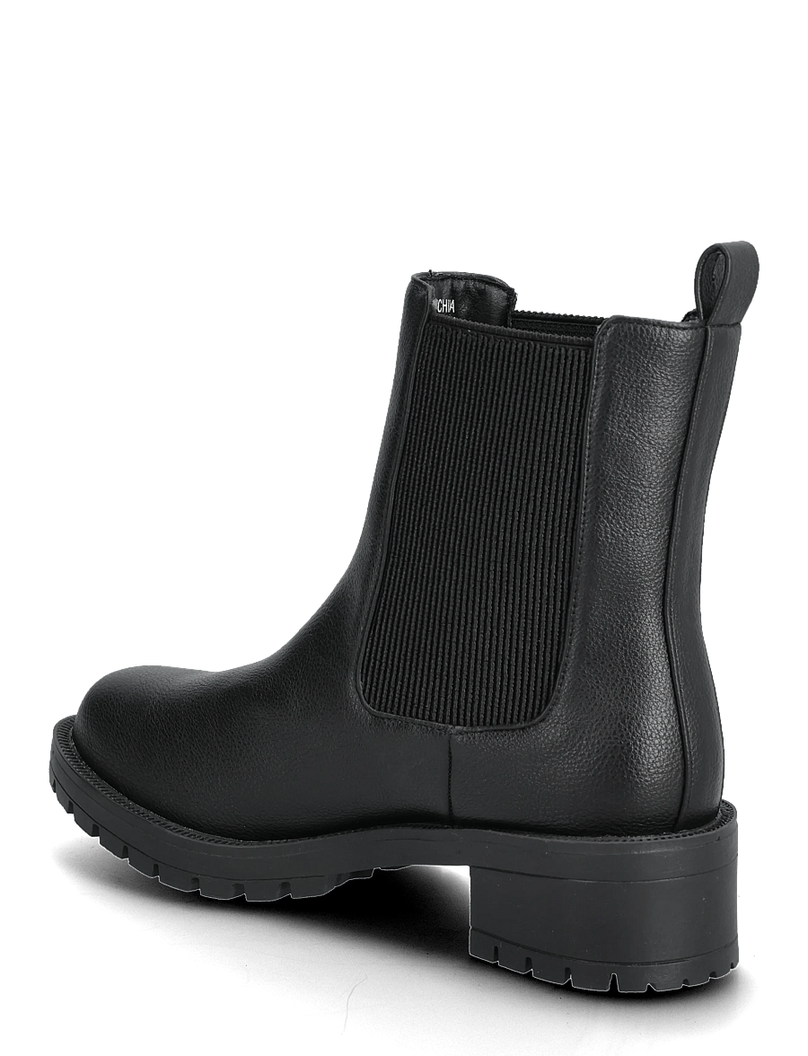 Bianco - BIAPEARL Mid Chelsea Boot Faux Leather - flache stiefeletten - black - 2