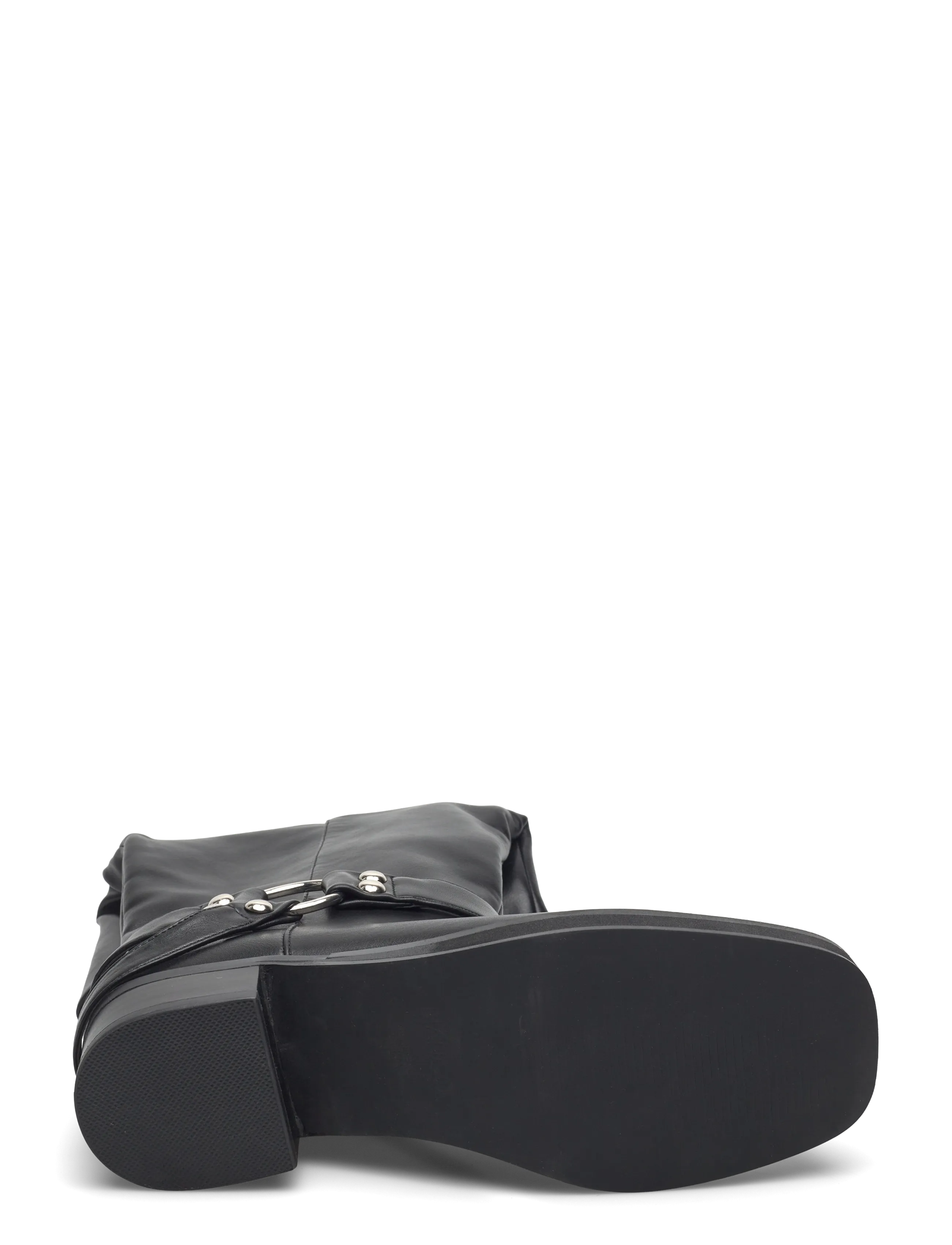 Bianco - BIAJESSE Pull On Biker Boot Faux Leather - høye boots - black - 5