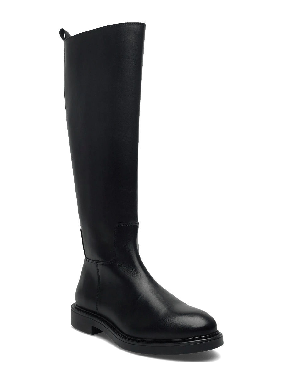 Bianco - BIAADDA Knee High Boot Smooth Leather - knähöga stövlar - black - 1