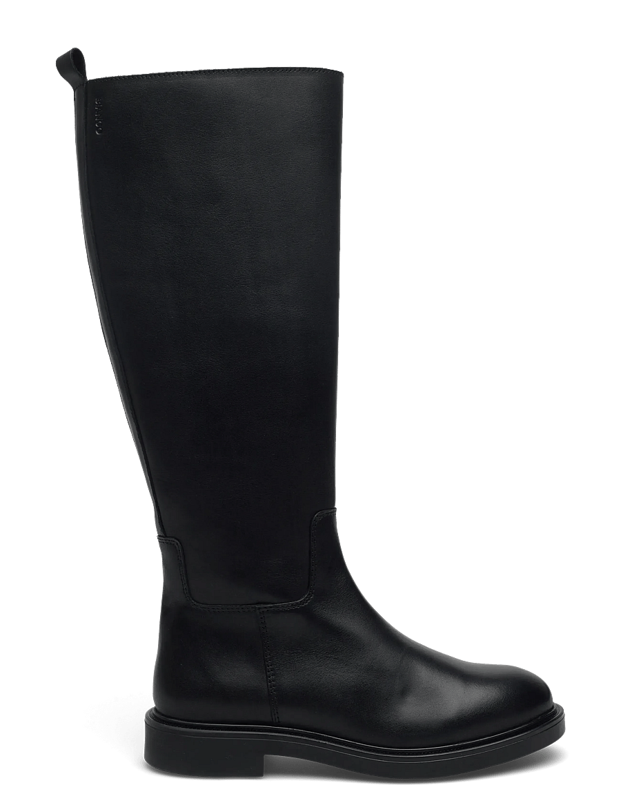 Bianco - BIAADDA Knee High Boot Smooth Leather - knähöga stövlar - black - 2