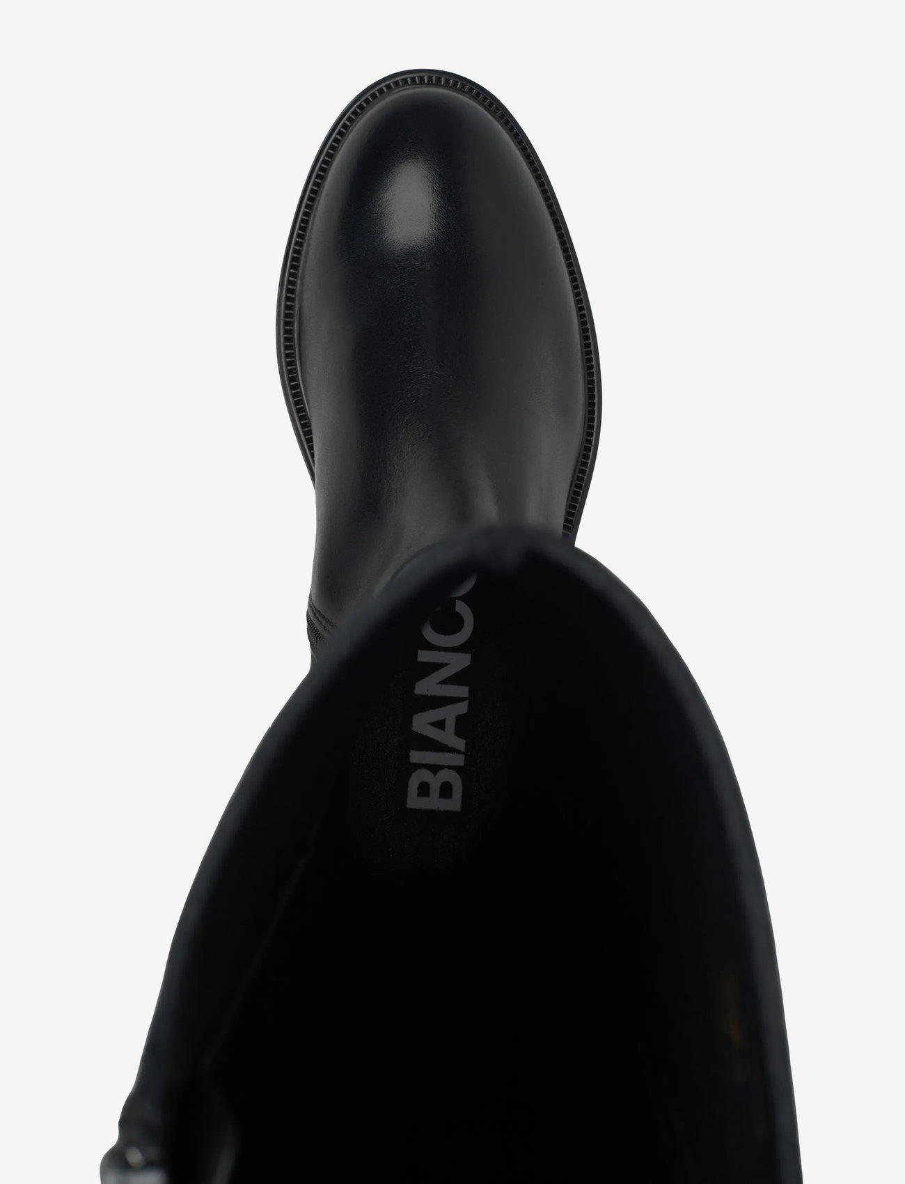 Bianco - BIAADDA Knee High Boot Smooth Leather - langskaftede støvler - black - 4