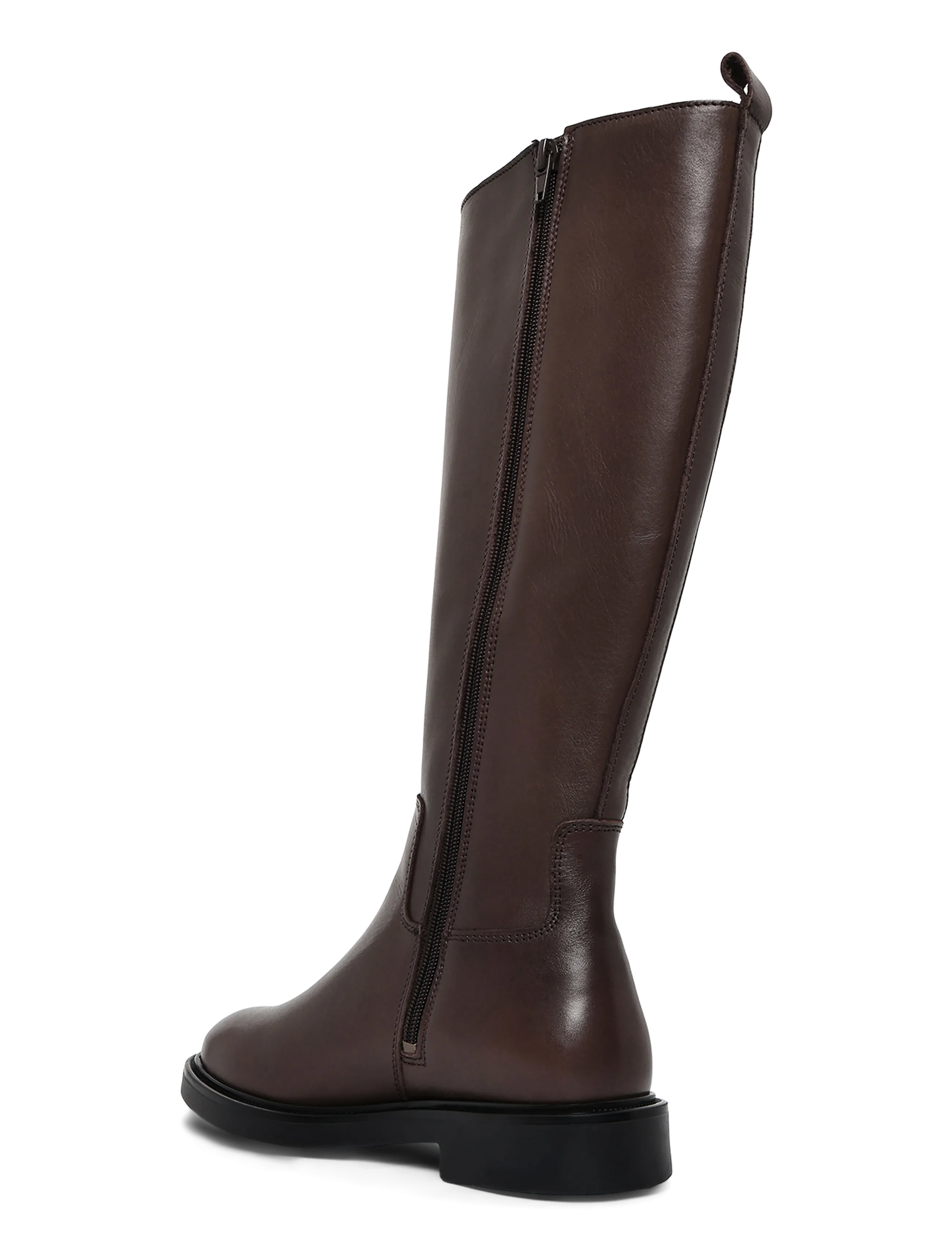 Bianco - BIAADDA Knee High Boot Smooth Leather - kniehohe stiefel - brown - 1