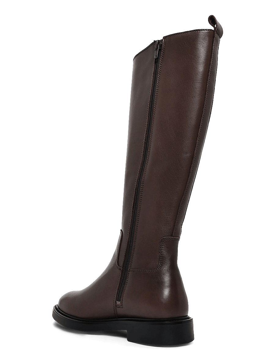 Bianco - BIAADDA Knee High Boot Smooth Leather - knähöga stövlar - brown - 1