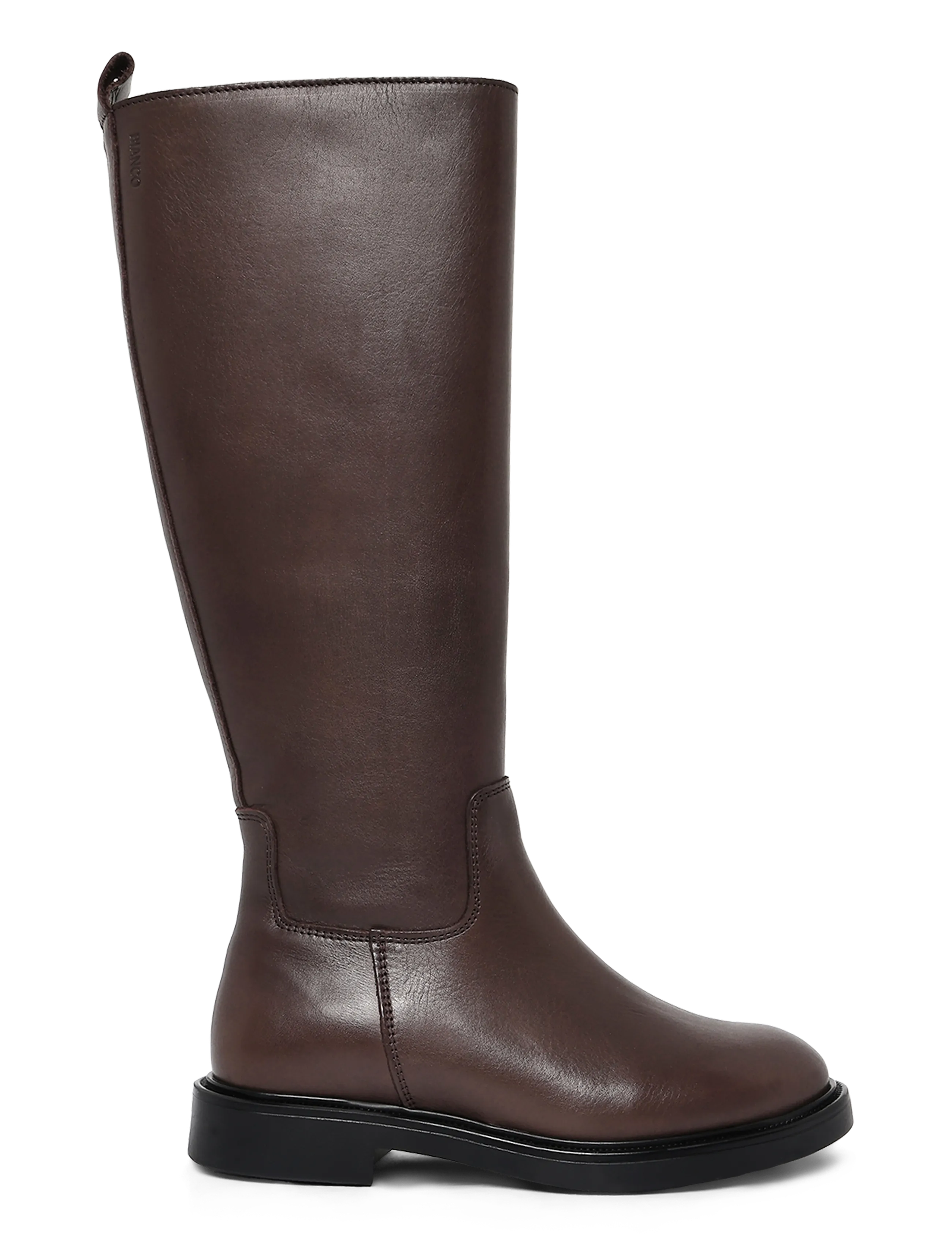 Bianco - BIAADDA Knee High Boot Smooth Leather - kniehohe stiefel - brown - 2