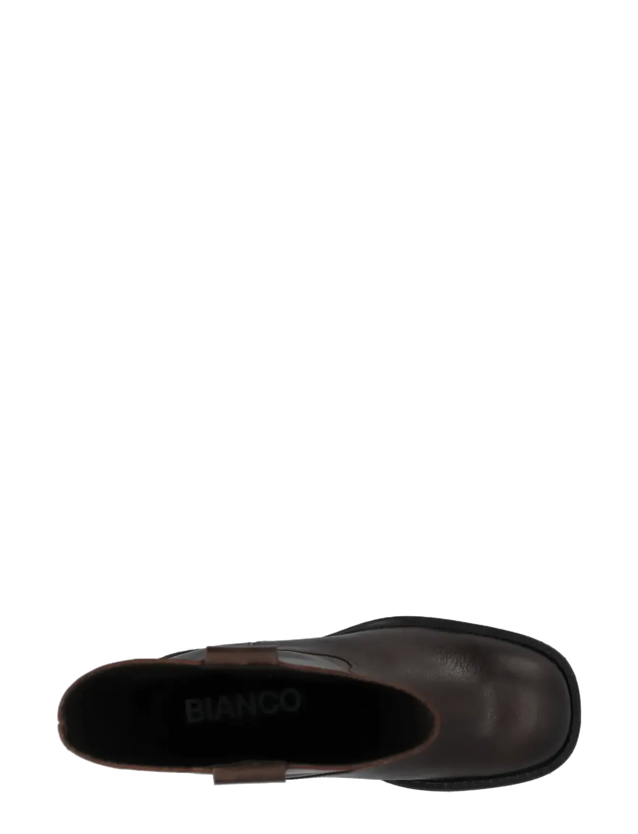 Bianco - BIAMARY Mid Pull On Boot Pull Up Leather - kontsaga poolsaapad - brown - 4