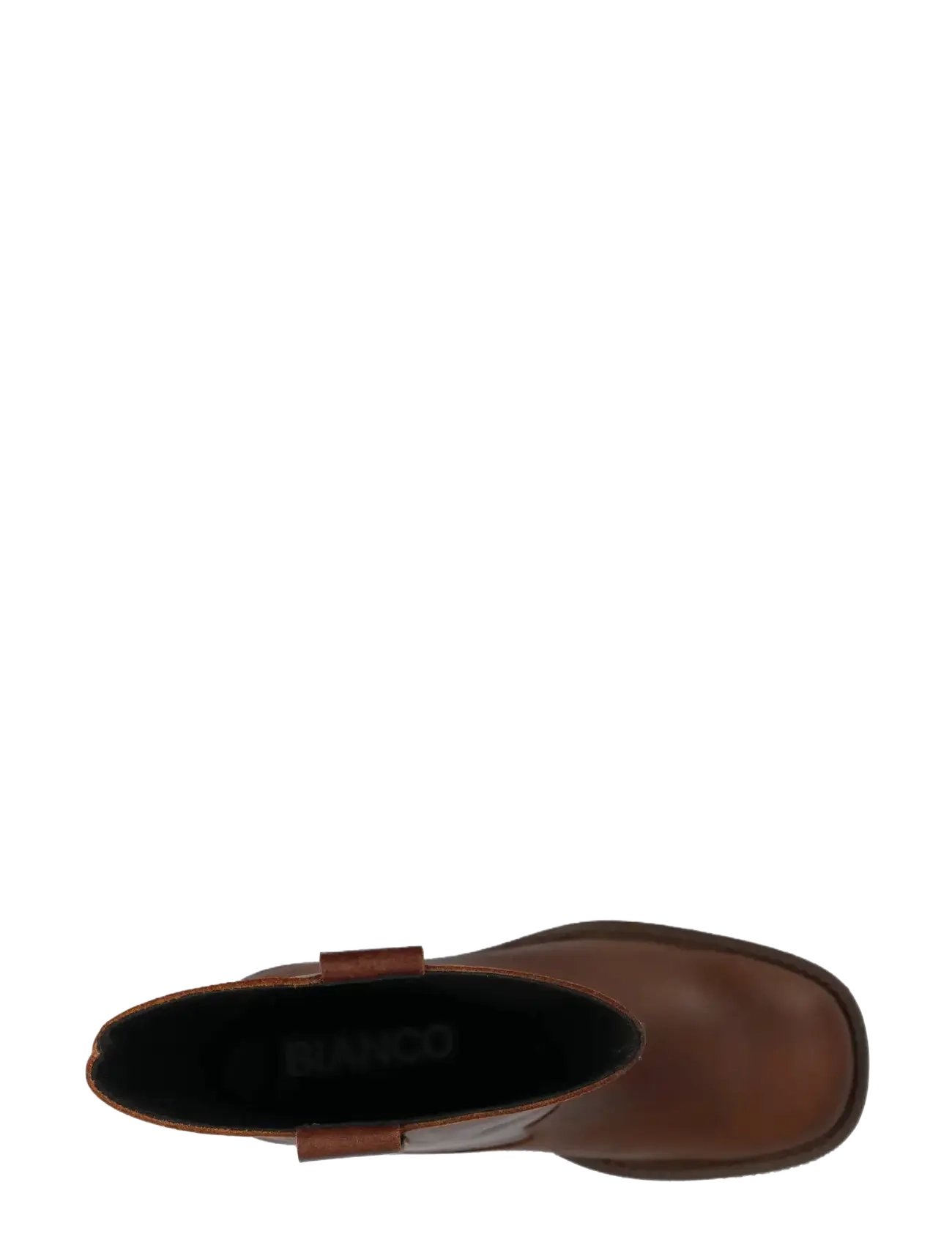 Bianco - BIAMARY Mid Pull On Boot Pull Up Leather - heeled ankle boots - cognac - 5